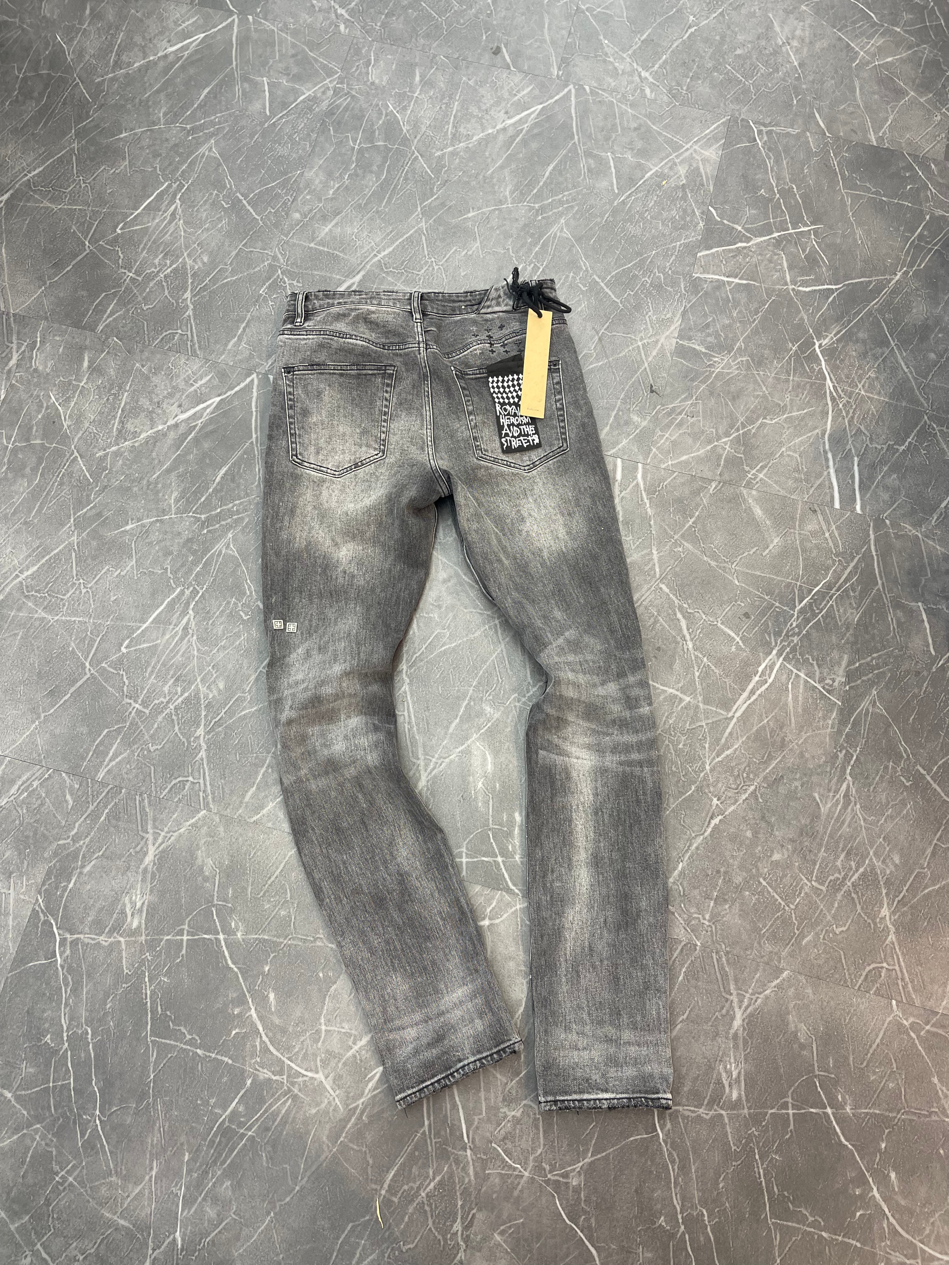 Ksubi Jeans Grey/Black Ripped