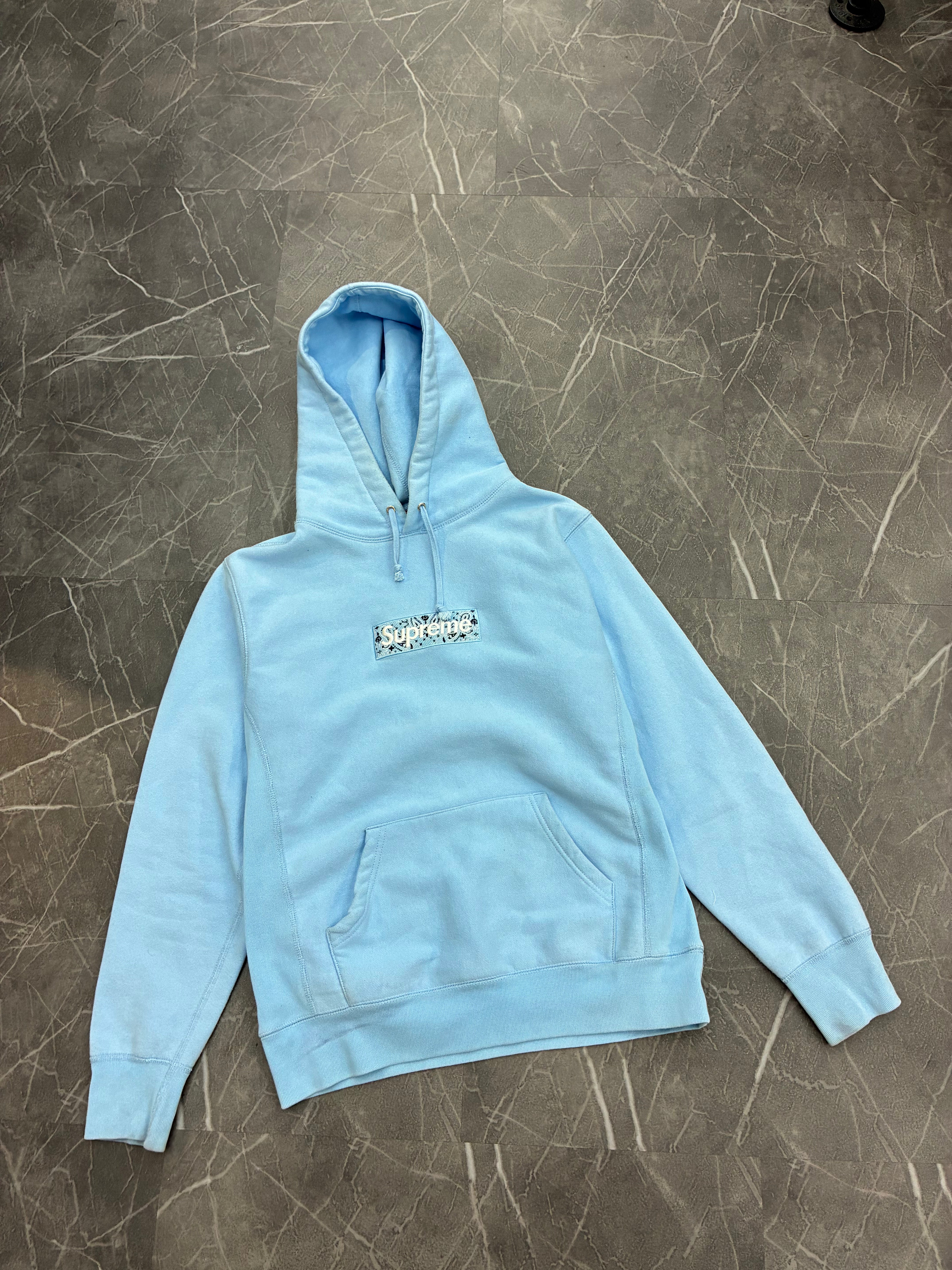 Supreme Bandanna Bogo Hoodie “Baby Blue”