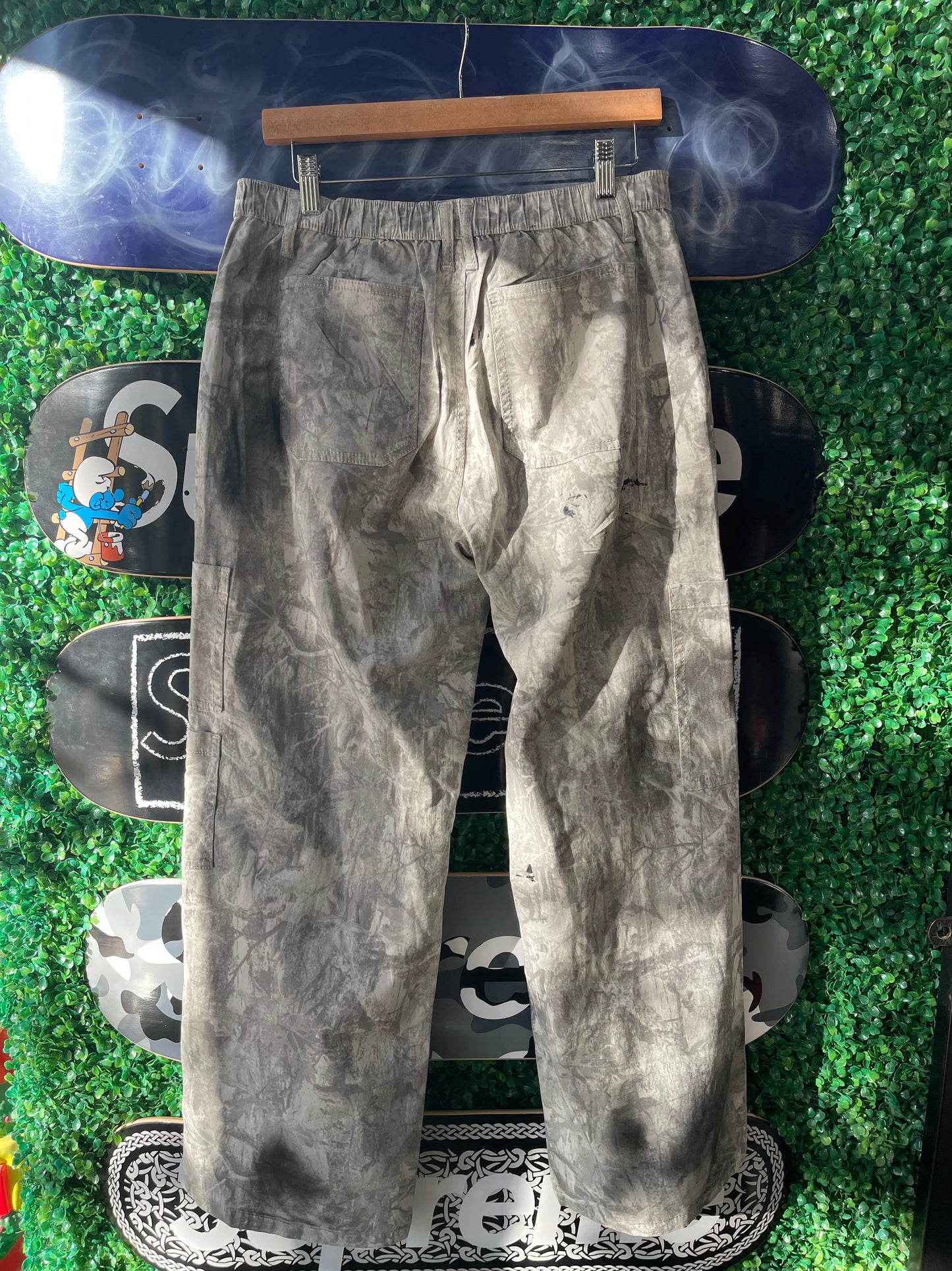 TSC Camo Cargo Pants “White/Black”