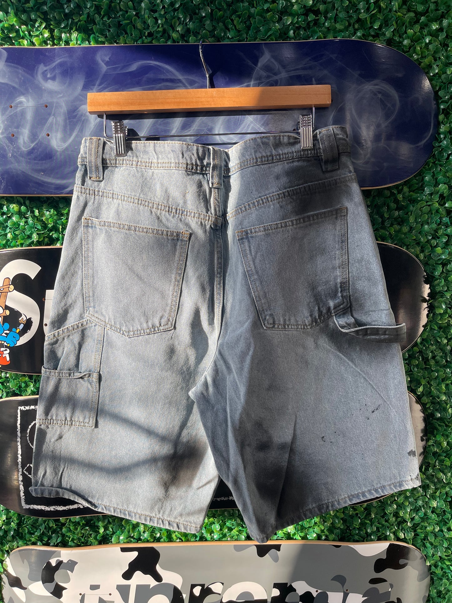 TSC Paint Splashed Jorts “Blue”