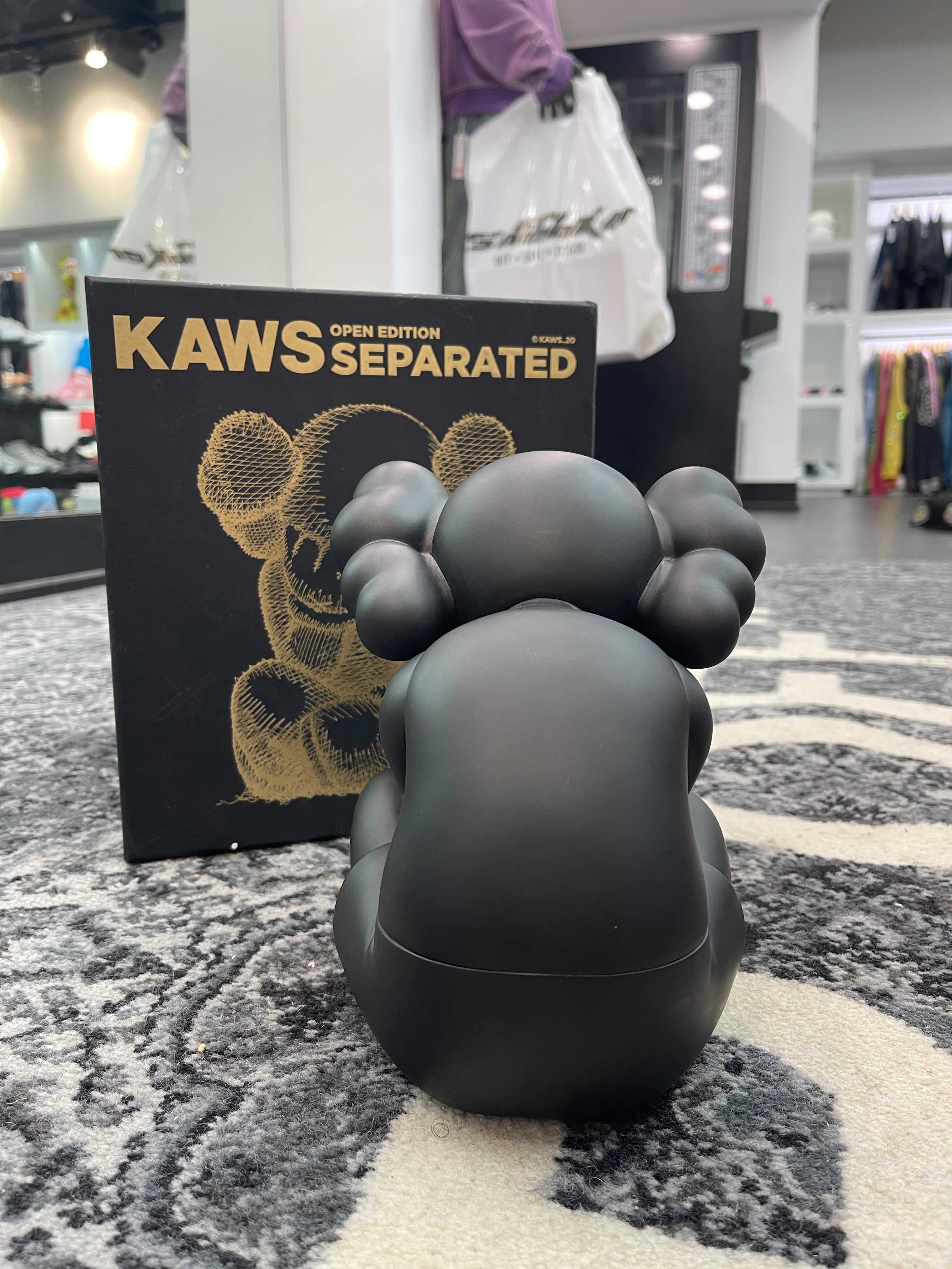 KAWS Separated Vinyl Figure “Black”
