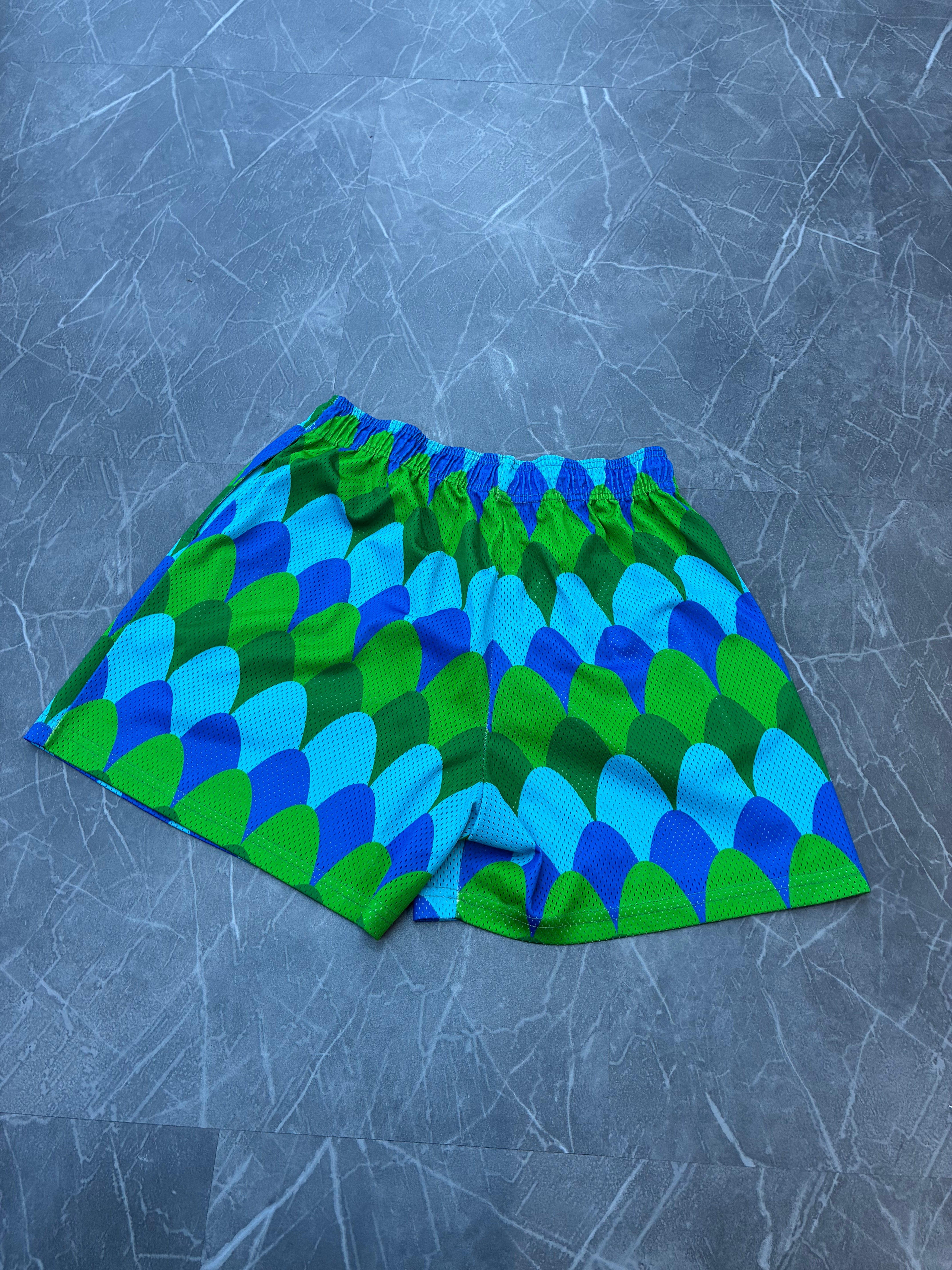 Eric Emmanuel Shorts “Patterned Blue/Green”