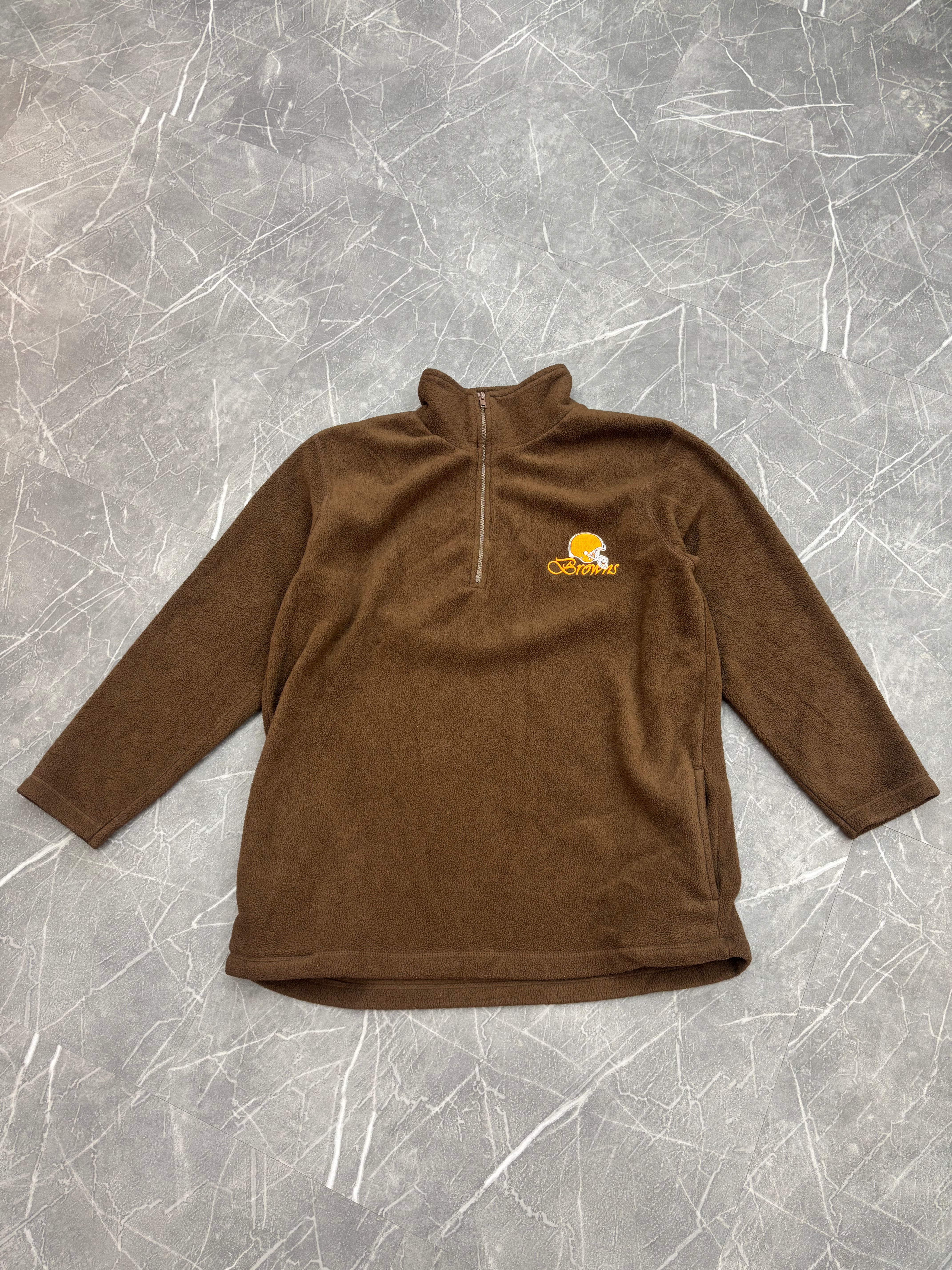 90s Cleveland Browns Fleece Quarter Zip (XL)