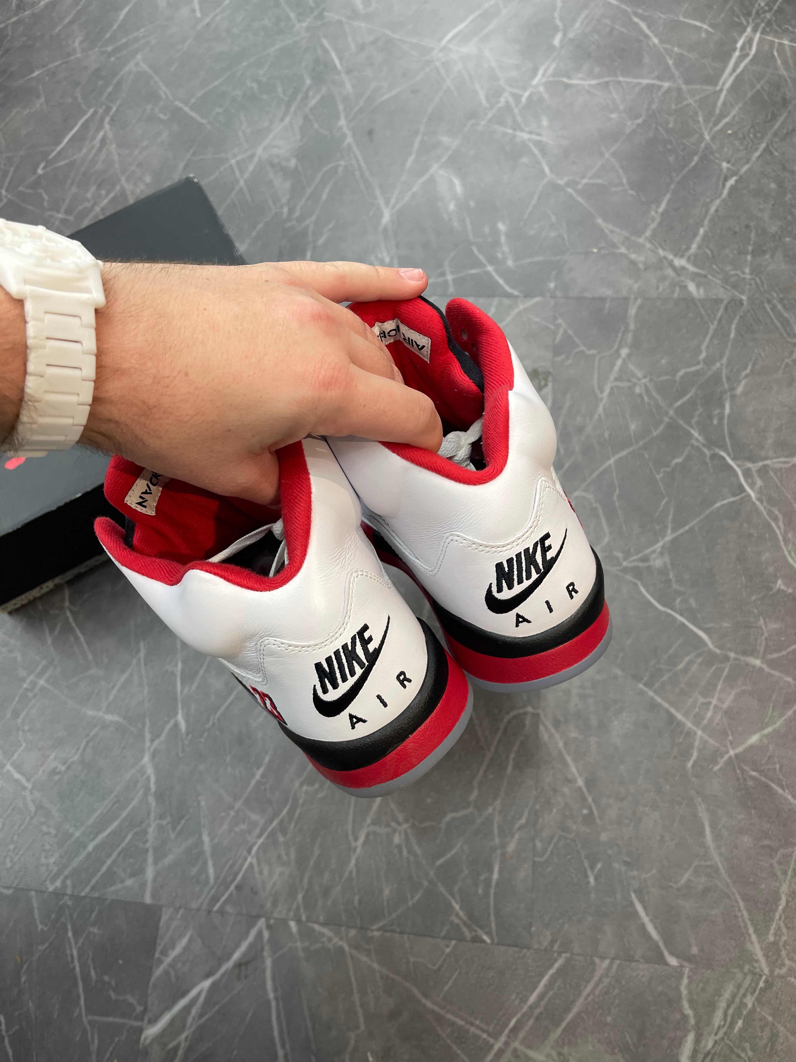 Jordan 5 “Fire Red Black Tongue”