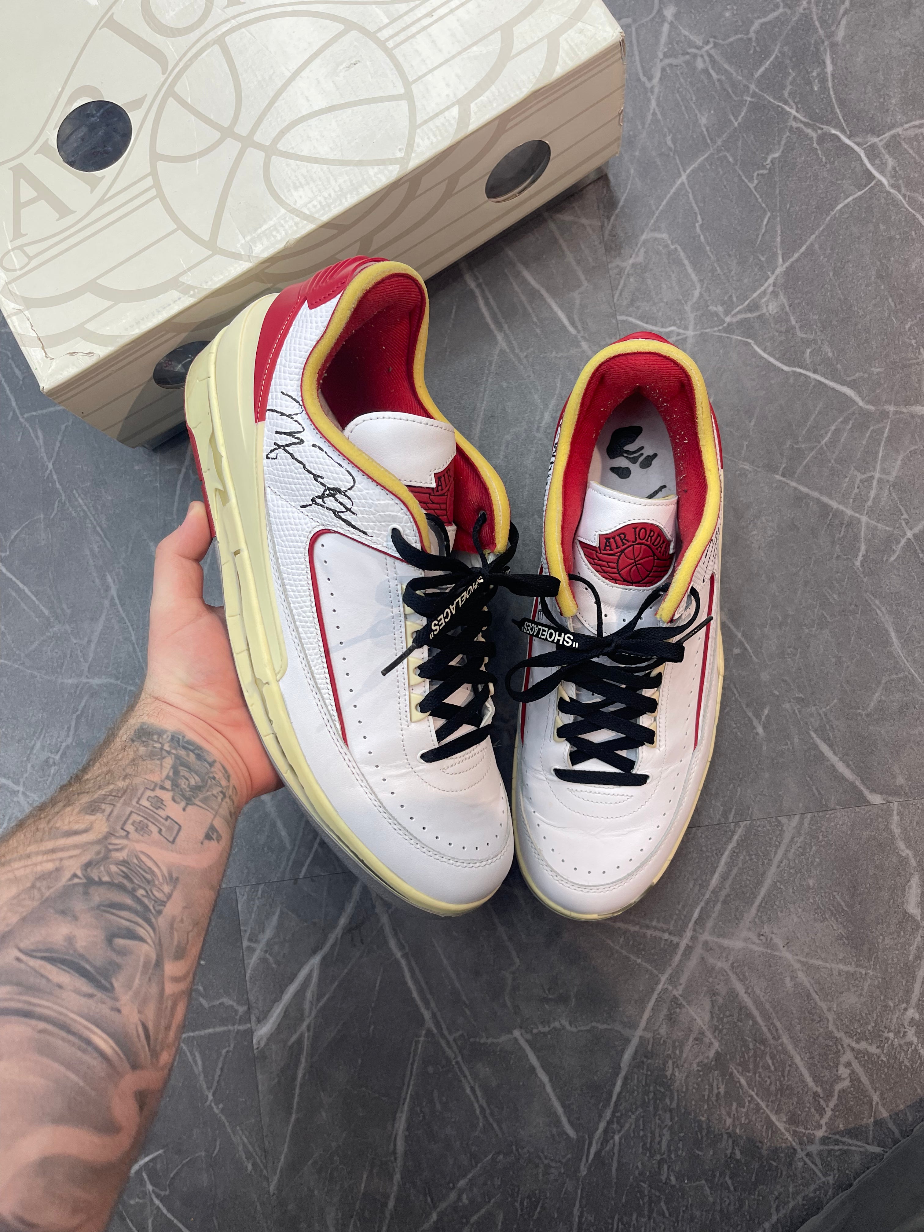 OFF - WHITE Jordan 2 “White/Red”