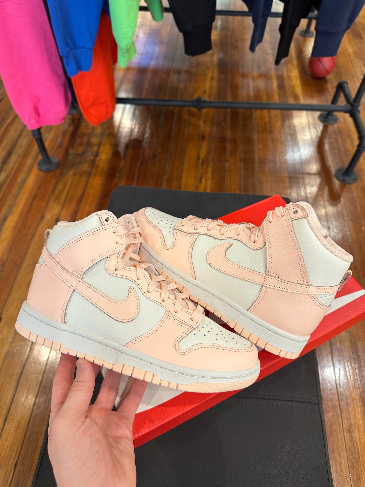 Nike Dunk High “Sail Crimson Tint”