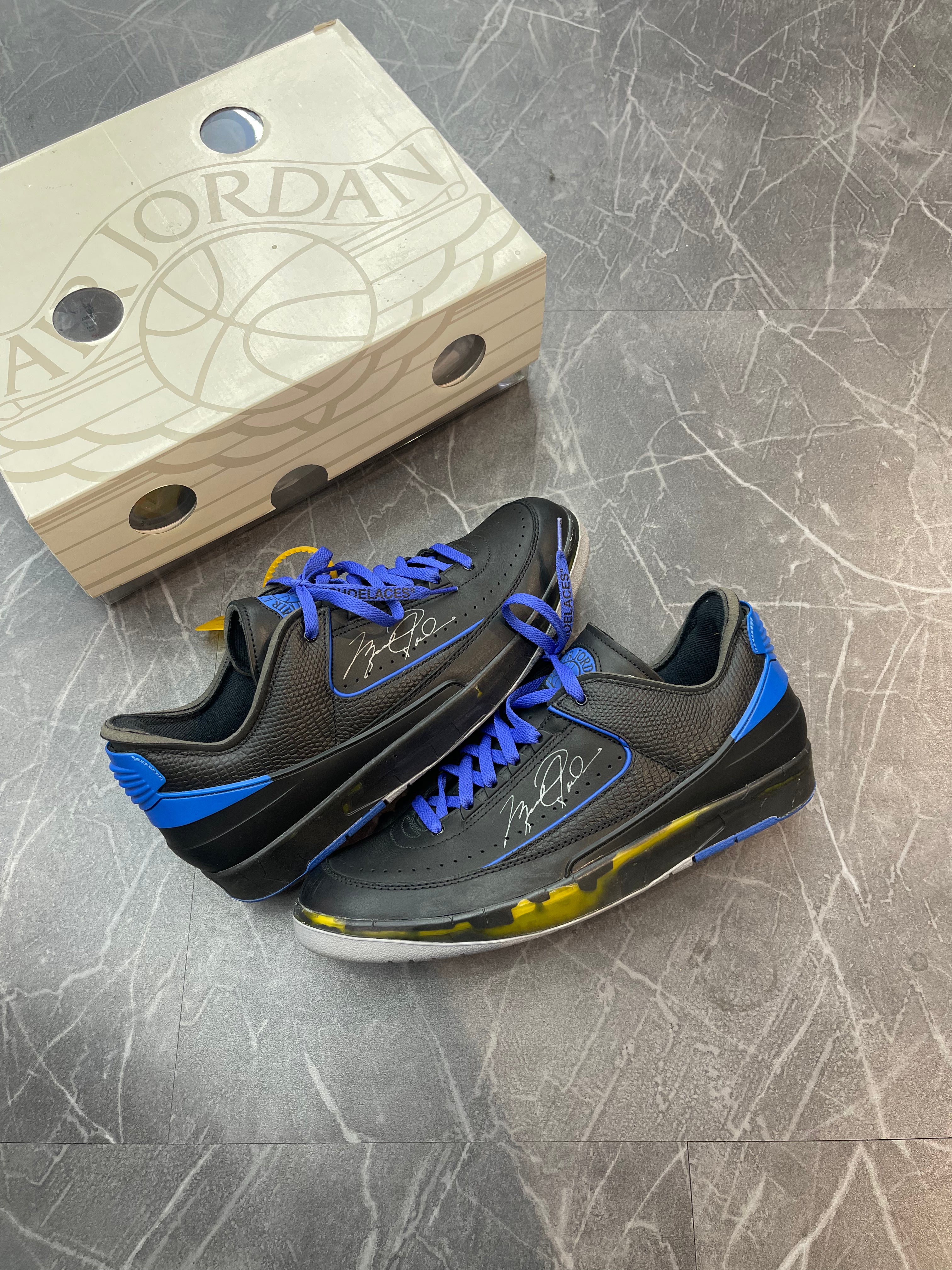 Off-White Jordan 2 “White Blue Black”