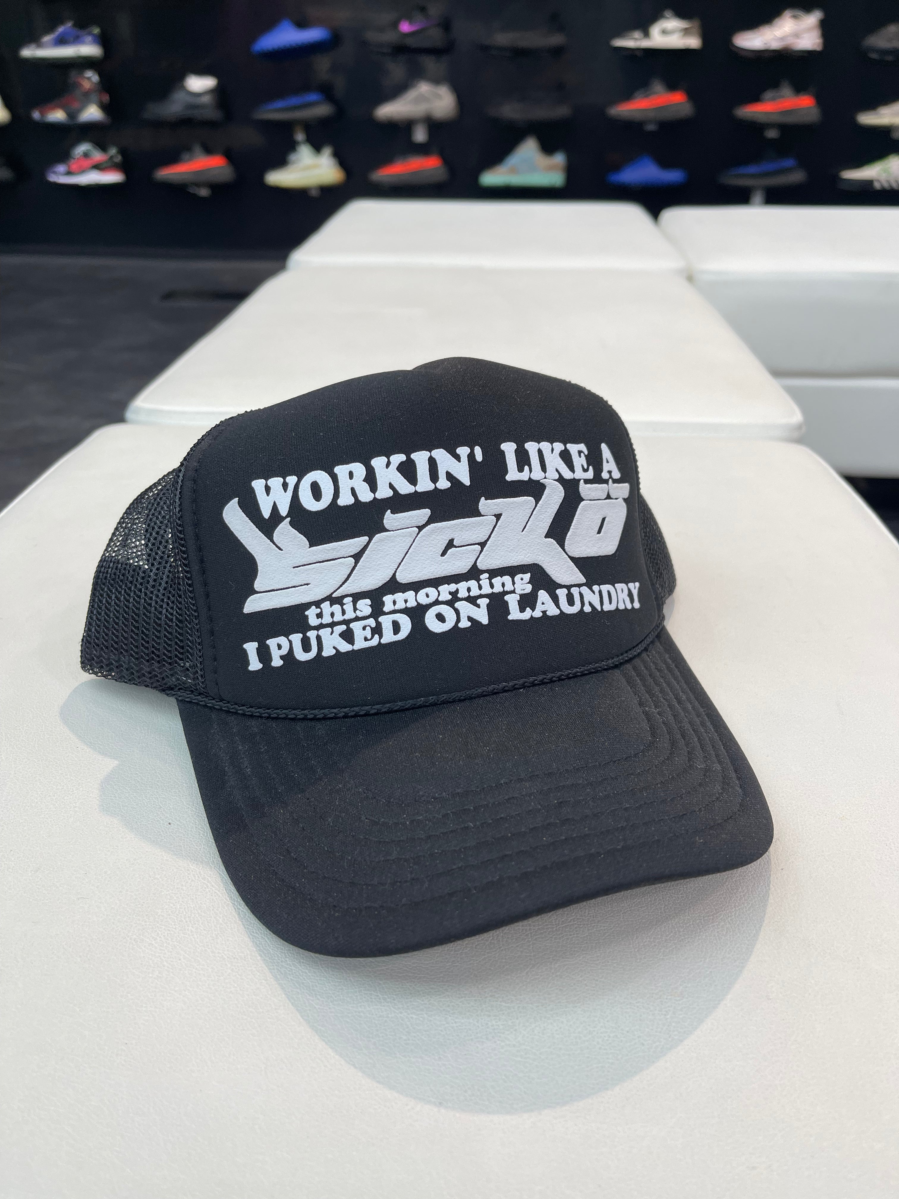 SICKO Trucker Hat “Black/White”