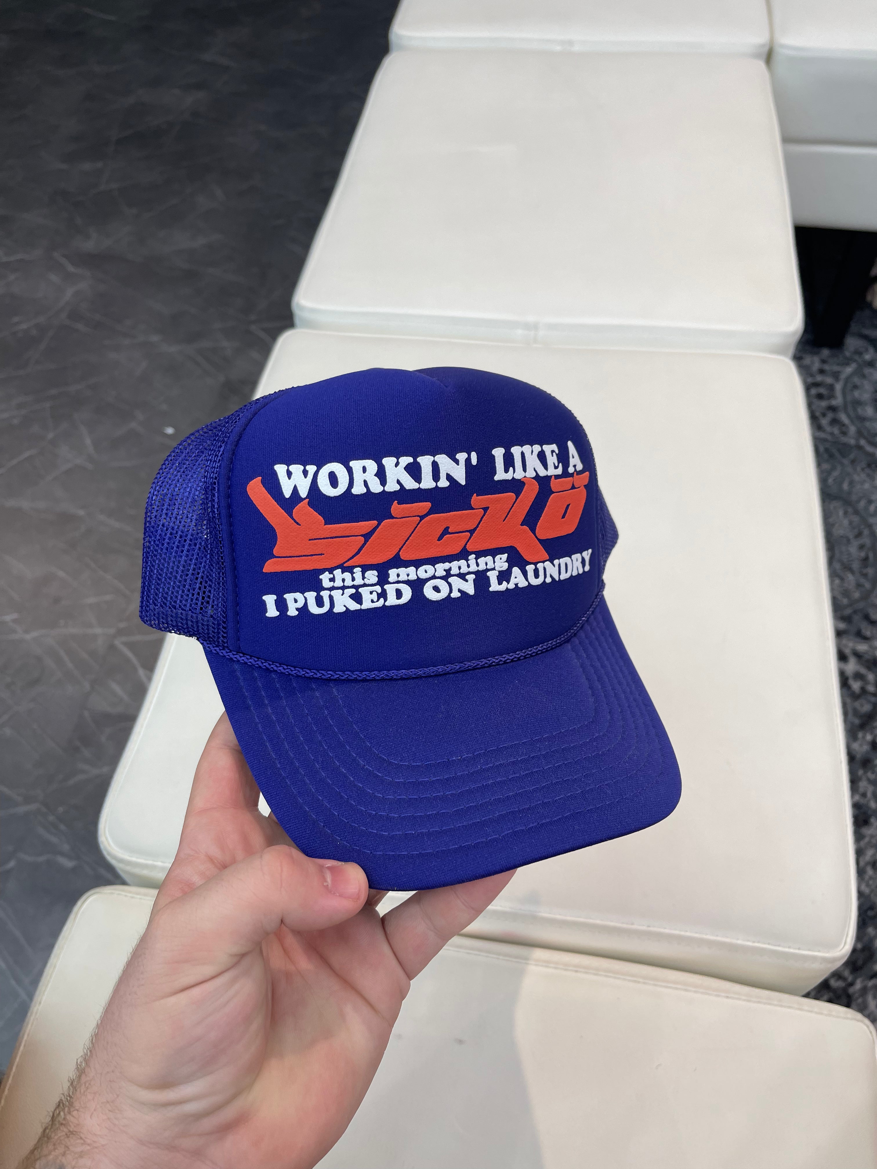 SICKO Trucker Hat “Purple/White”