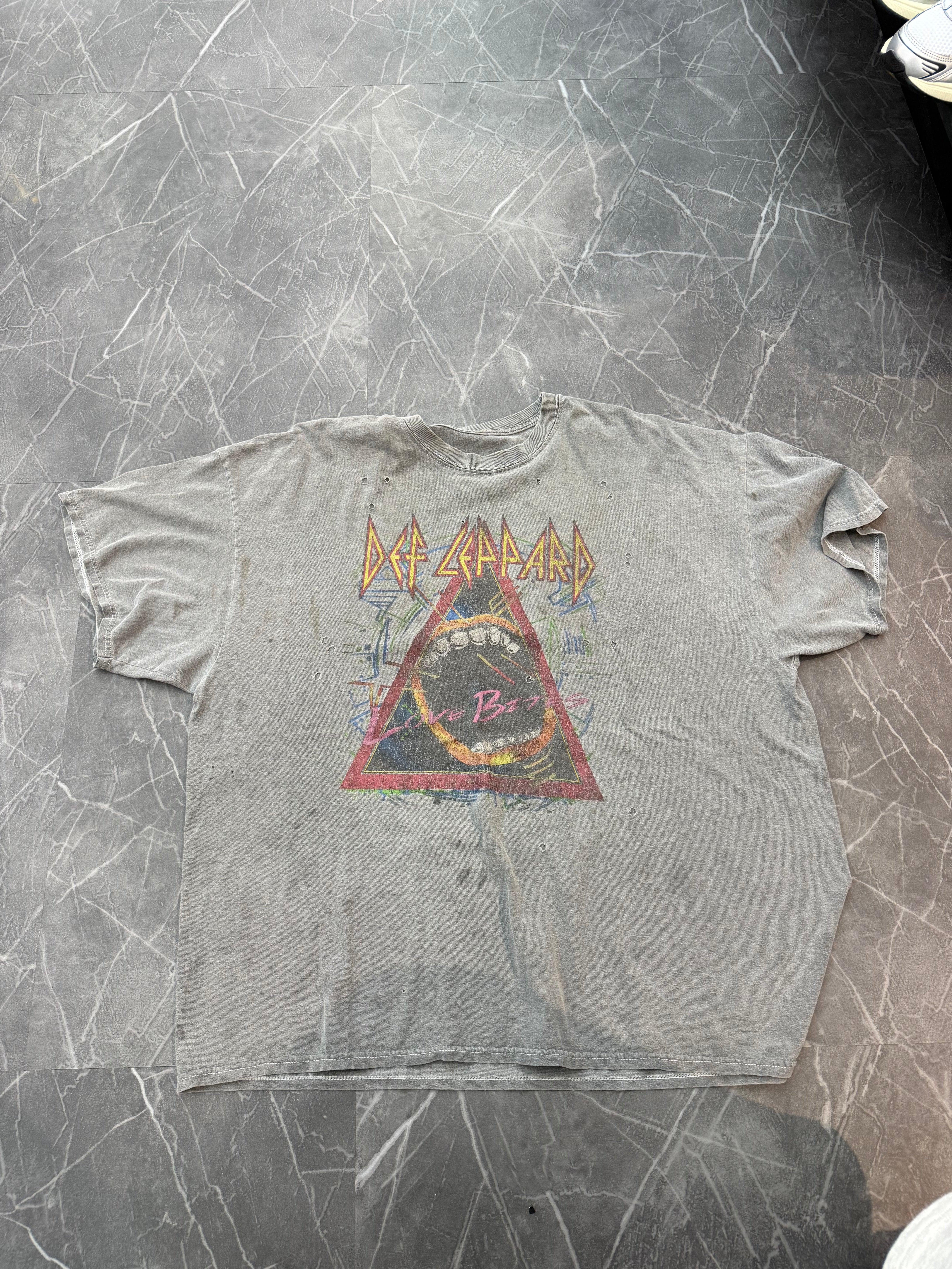 Def Leopard Reprint Tee Charcoal (XL)