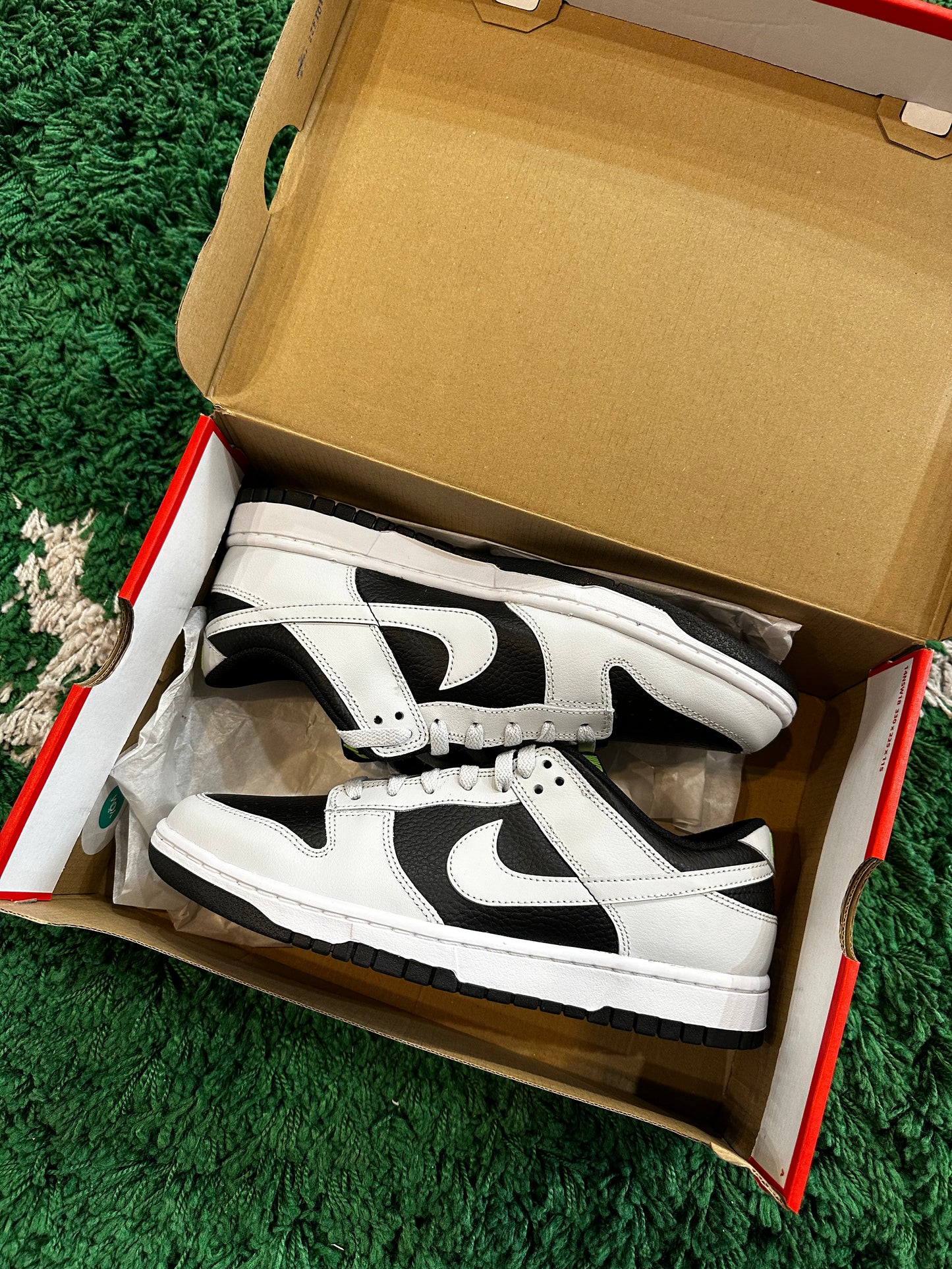 Nike Dunk Low “Grey Panda Volt”