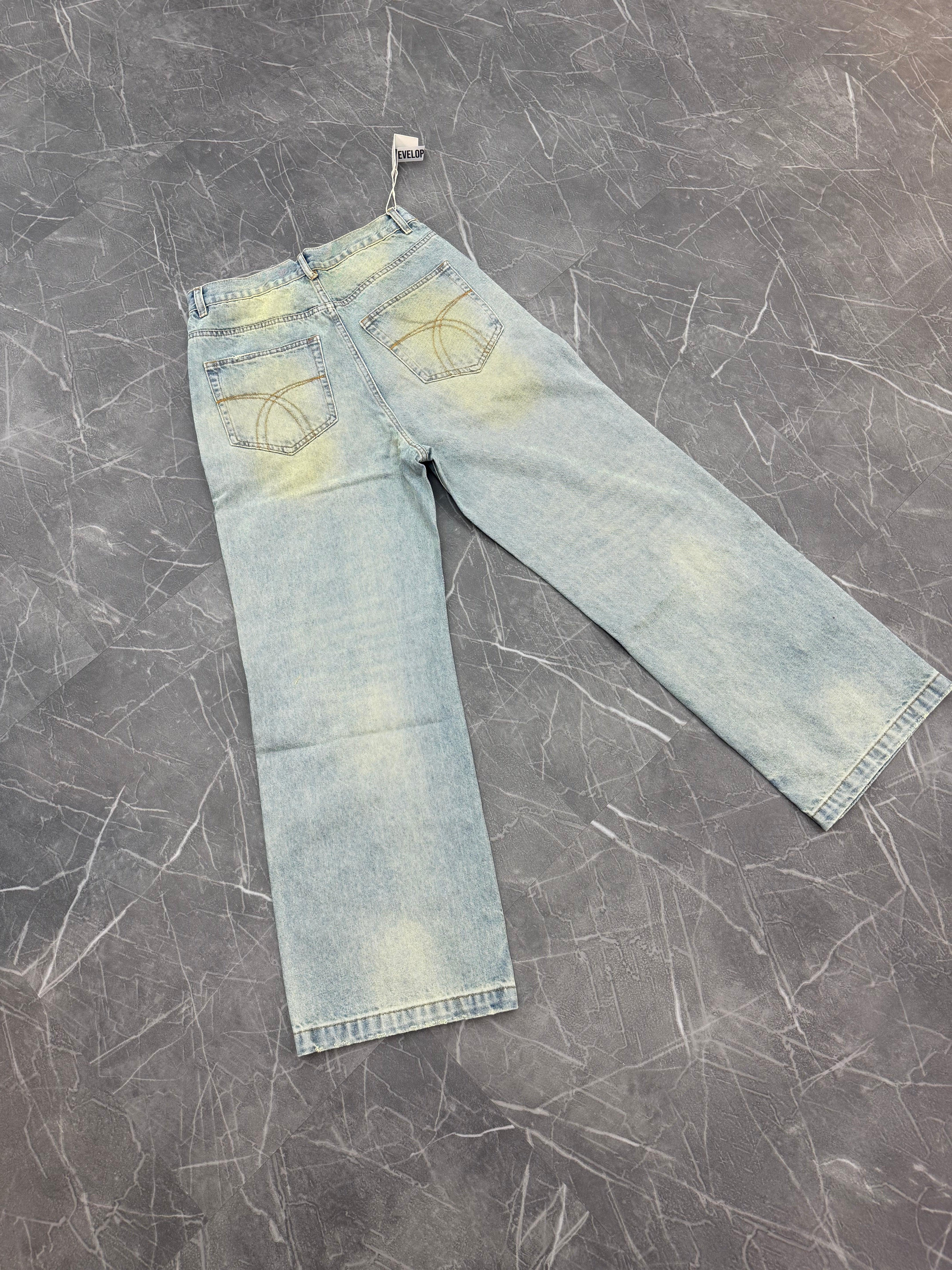 Undeveloped Azul Colored Gemstone Denim