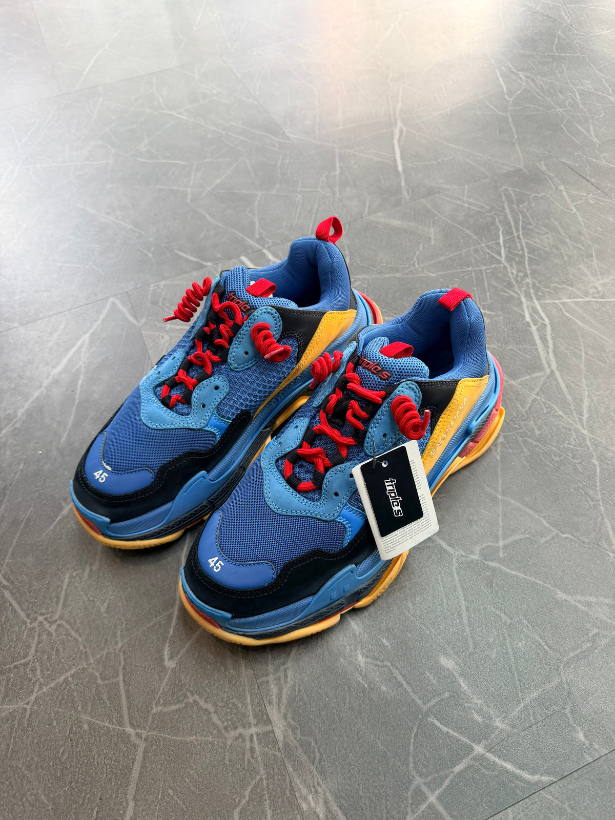 Balenciaga Triple S Blue Orange Red