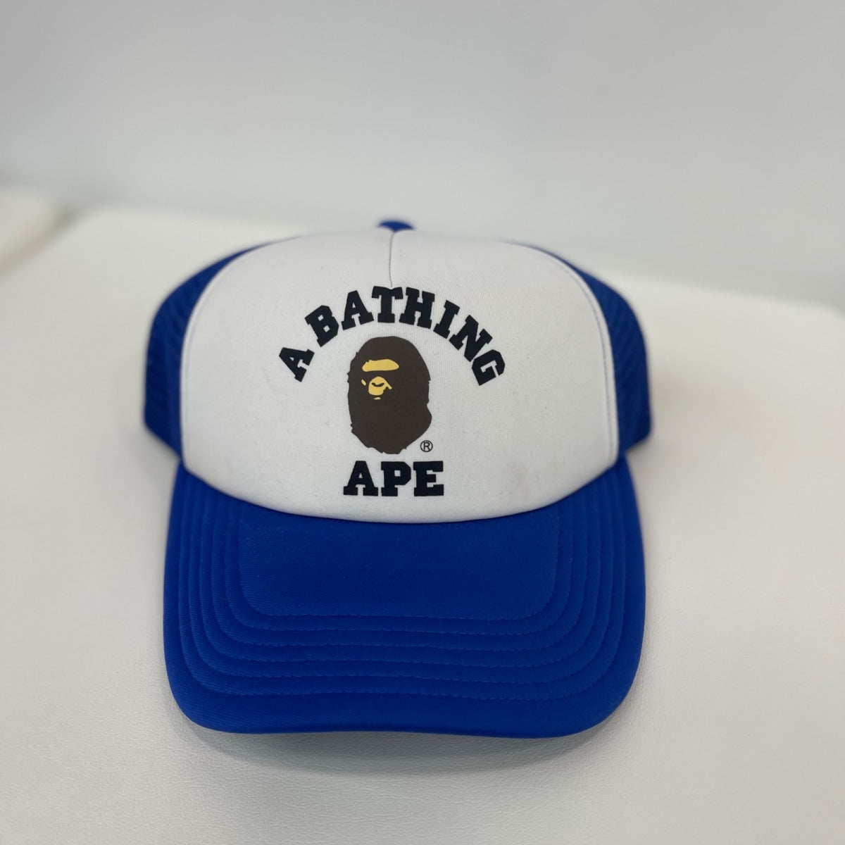 BAPE College Mesh Cap (FW25) Blue - Image 1