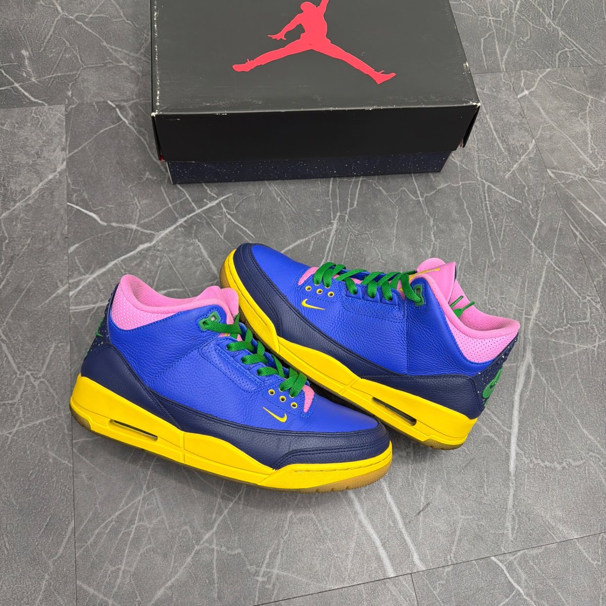 Jordan 3 Retro Brazil (Size 10) (Lightly Worn)