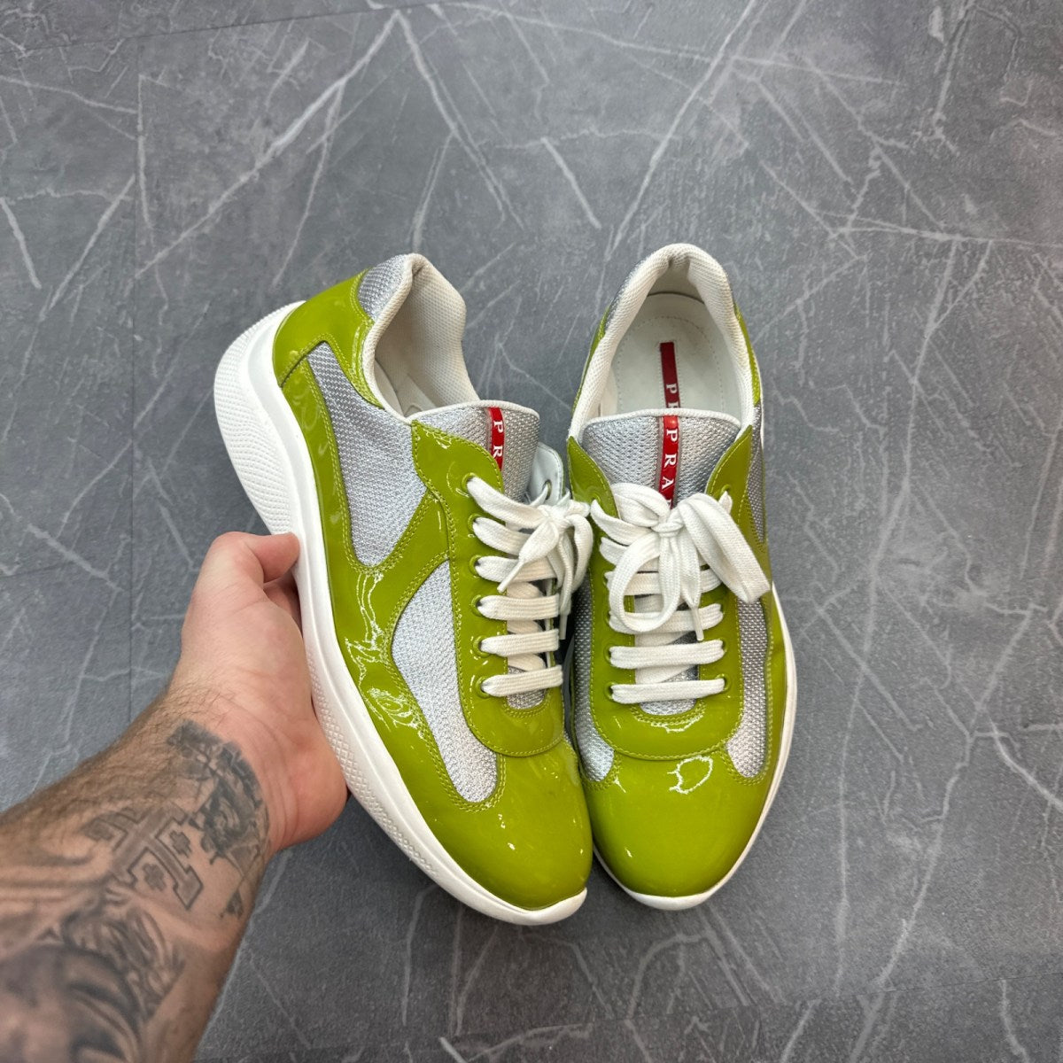 Prada America's Cup Lawn Green Silver - Image 3