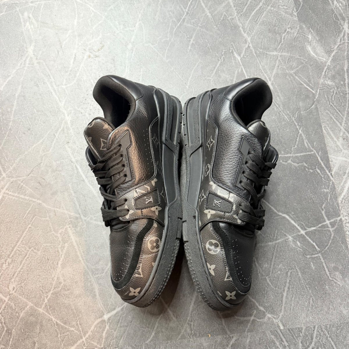 Louis Vuitton LV Trainer Black Grey - Image 4
