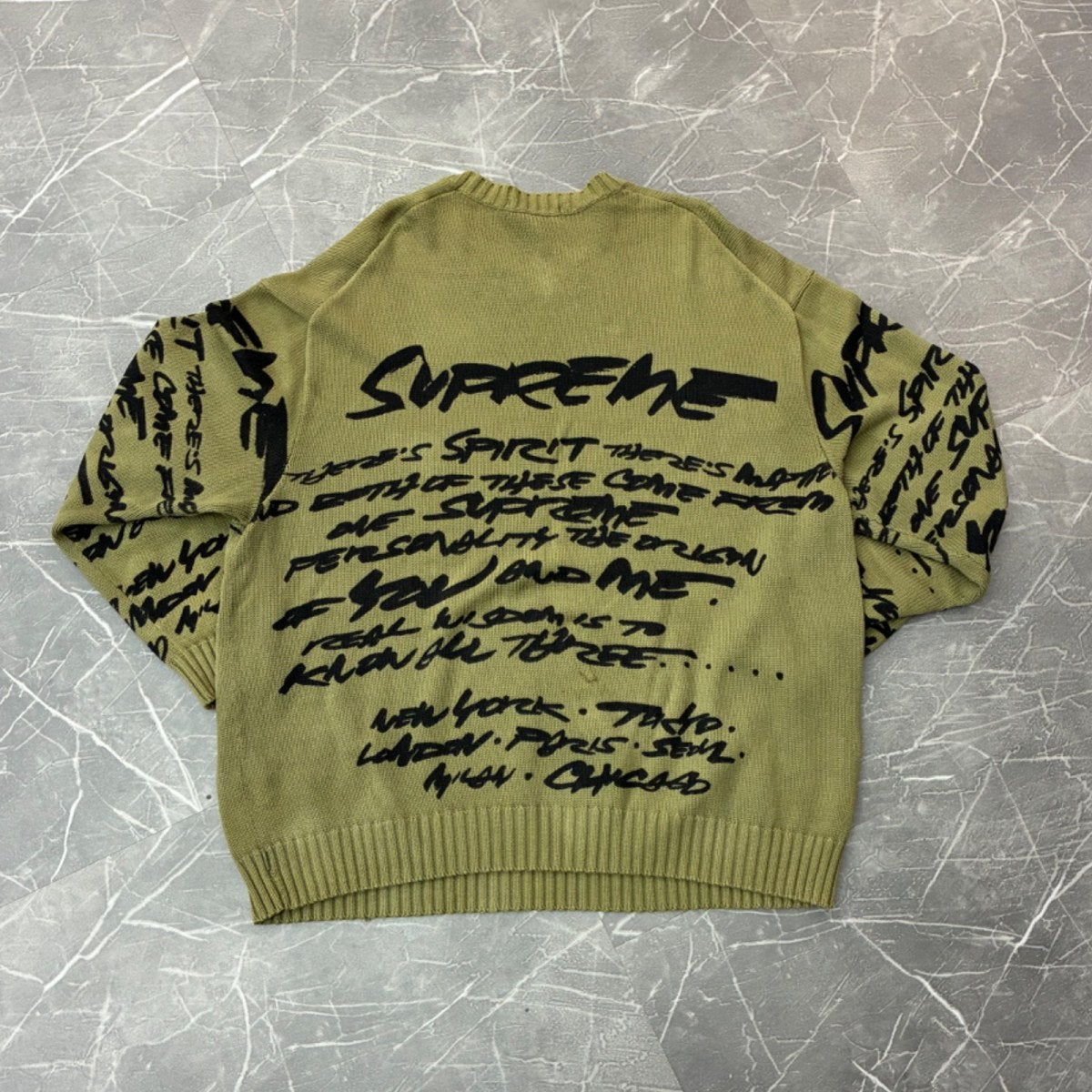 Supreme Futura Sweater Olive - Image 2