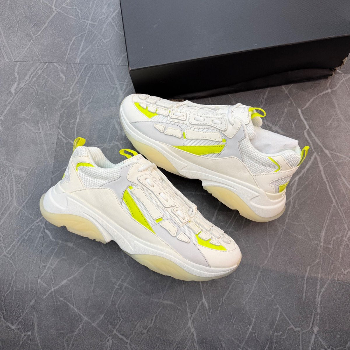 AMIRI Bone Runner White Yellow