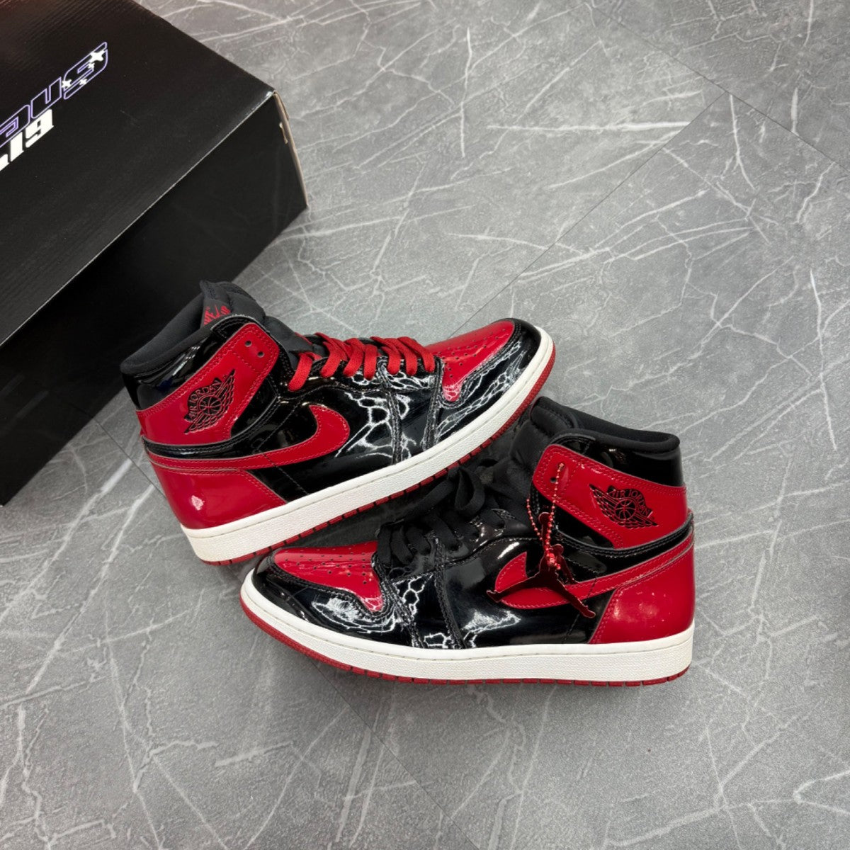 Jordan 1 Retro High OG Patent Bred - Image 1