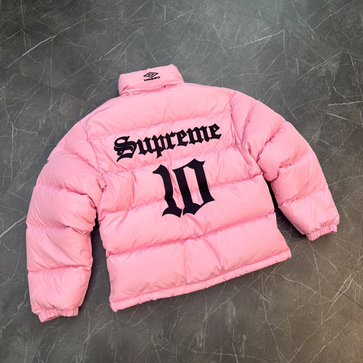 Supreme Umbro Down Puffer Jacket Pink - Image 3