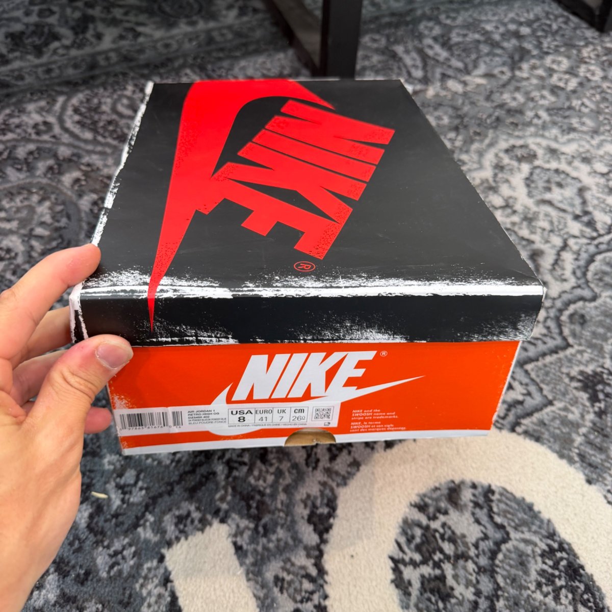 Jordan 1 Retro High OG UNC Reimagined (Size 8) (Lightly Worn)