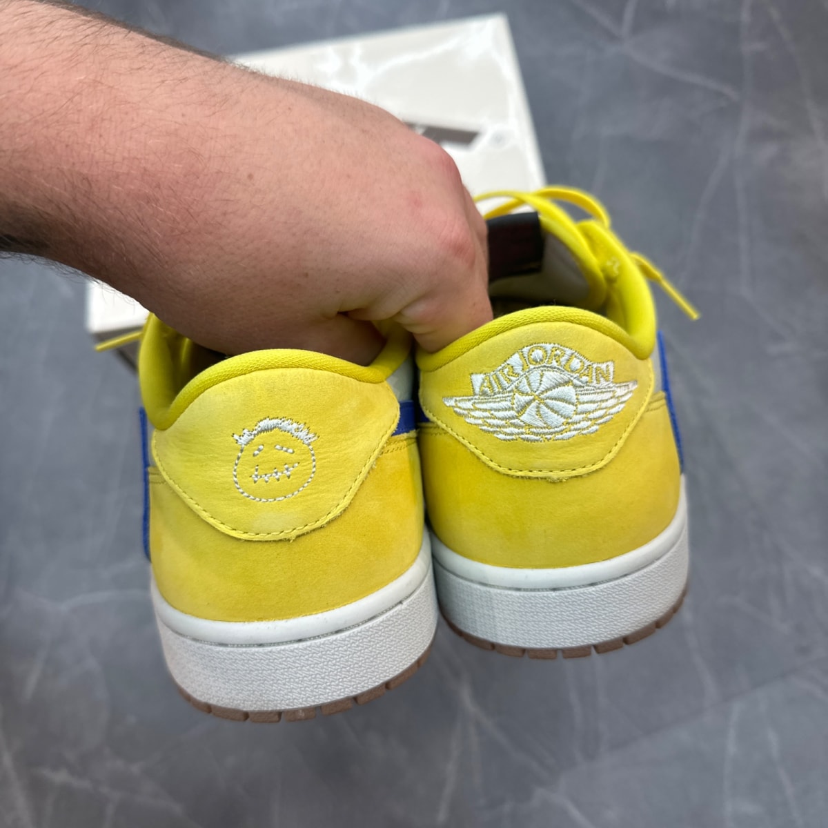 Jordan 1 Retro Low OG SP Travis Scott Canary (Women's) - Image 2