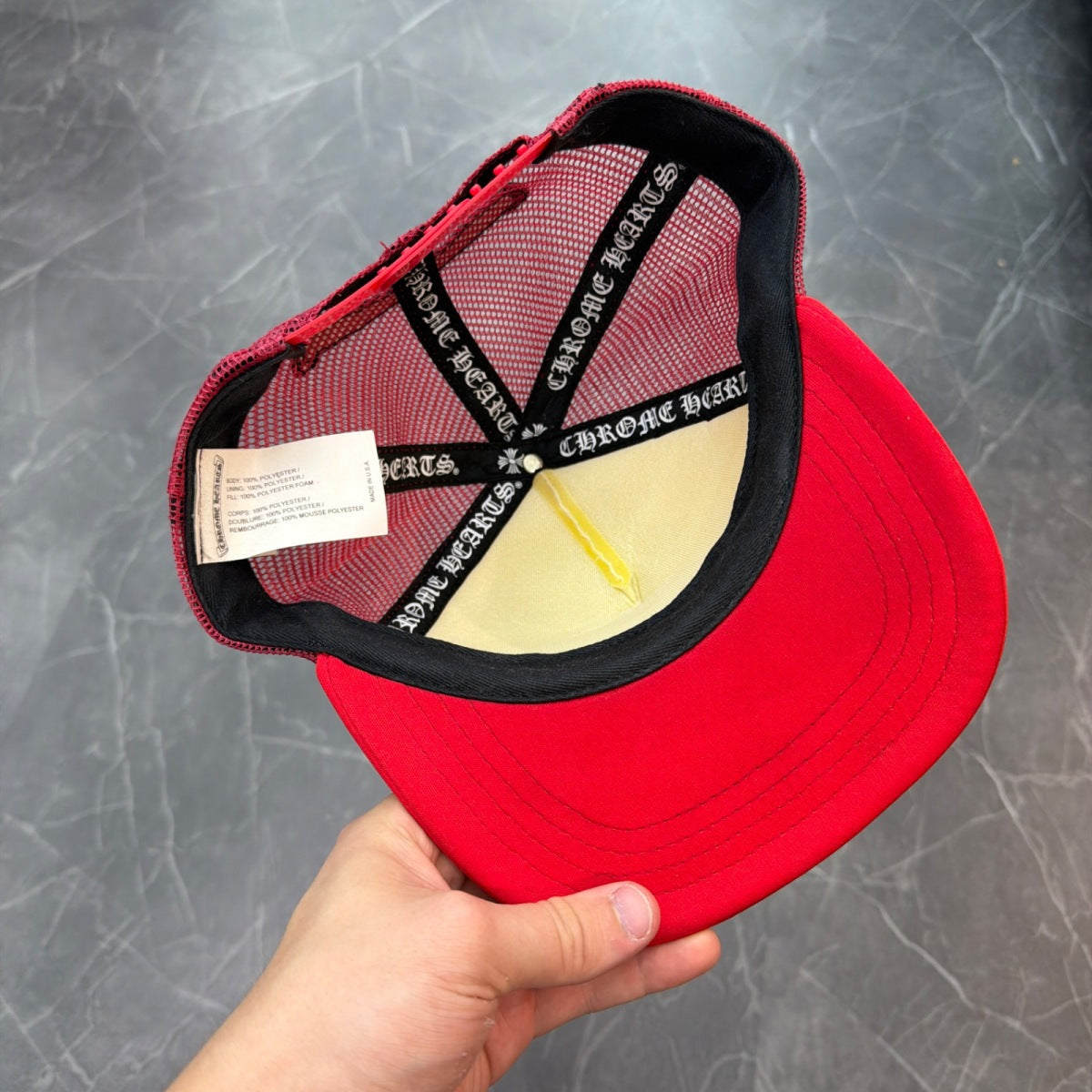 Chrome Hearts King Taco Trucker Hat Red/White - Image 4