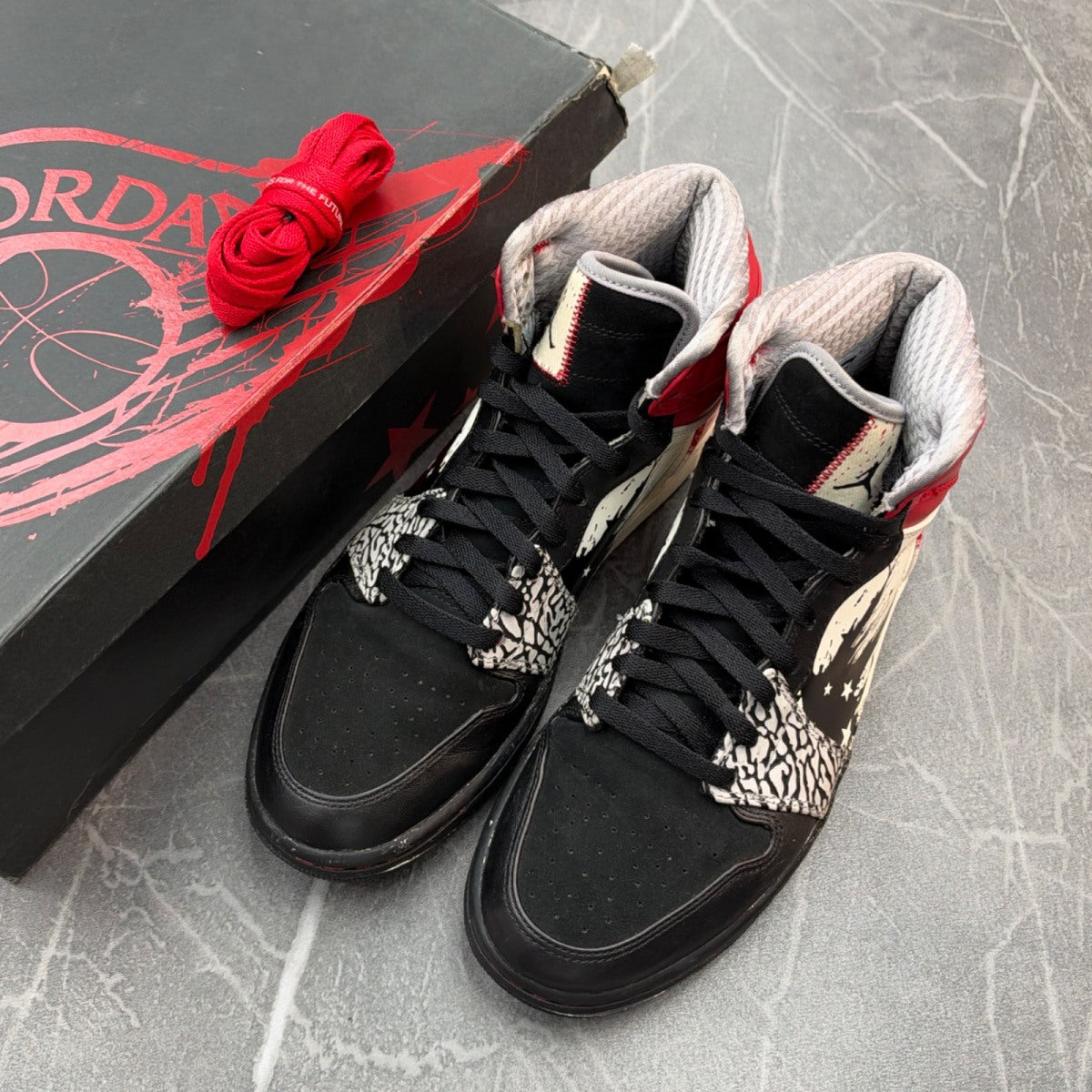 Jordan 1 Retro Dave White Wings for the Future (Size 8.5) (Lightly Worn)