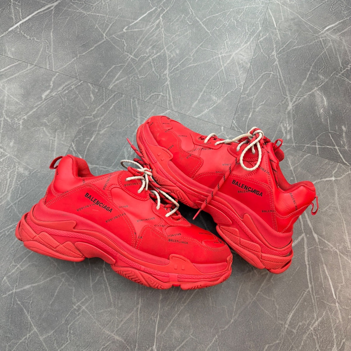 Balenciaga Triple S Red Clear Sole - Image 1