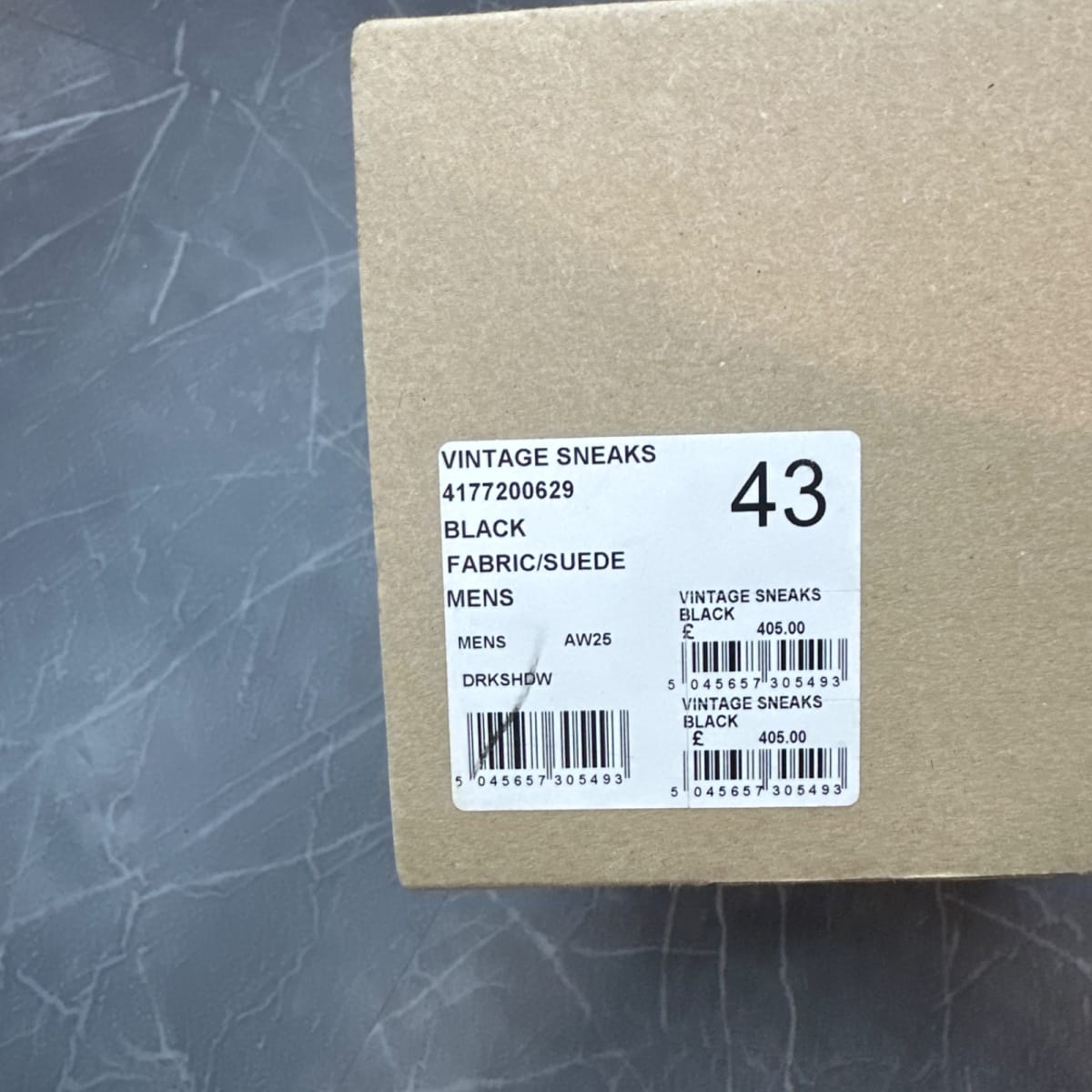 Rick Owens DRKSHDW Vintage Low Black Milk (Size 43) (Lightly Worn)