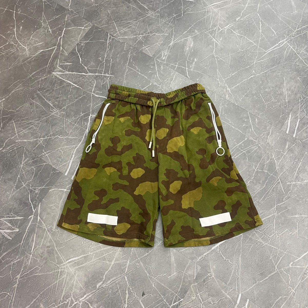 Off White Diagonal All Over Shorts "Camo"
