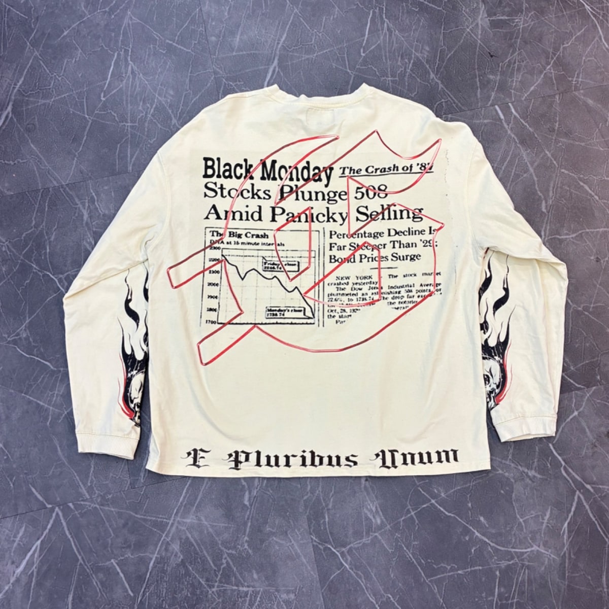 Godspeed Black Monday L/S Tee Bone - Image 2