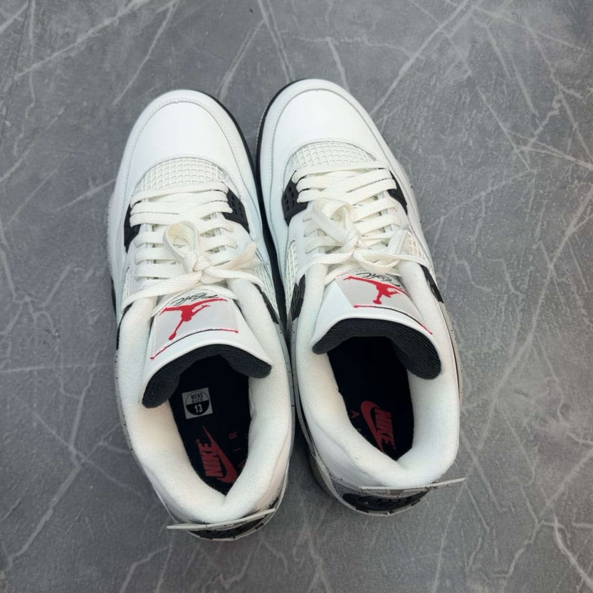 Jordan 4 Retro White Cement (2025) (Size 13) (Tried On)