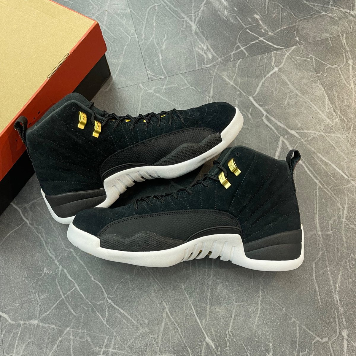 Jordan 12 Retro Reverse Taxi (Size 12) (Lightly Worn)