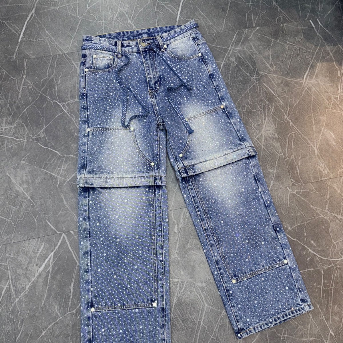 Galeria De Jefe Crystal Double Knee Denim