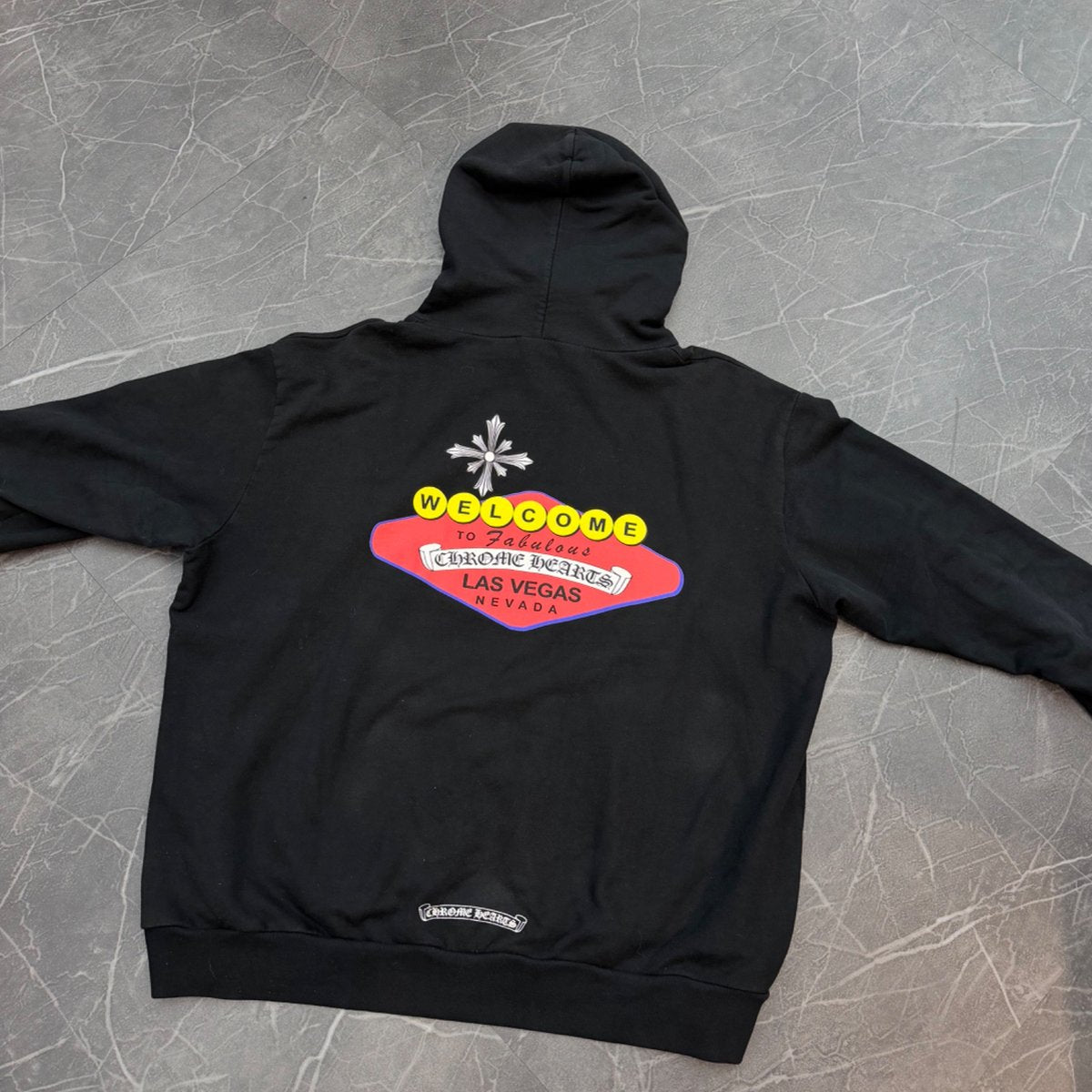Chrome Hearts Las Vegas Exclusive Black Pullover Hoodie Black - side