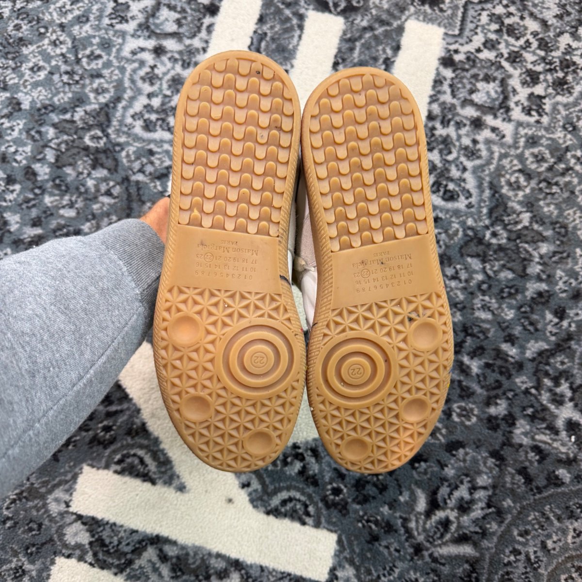 Maison Margiela Replica White Tan Paint Splatter - Image 5