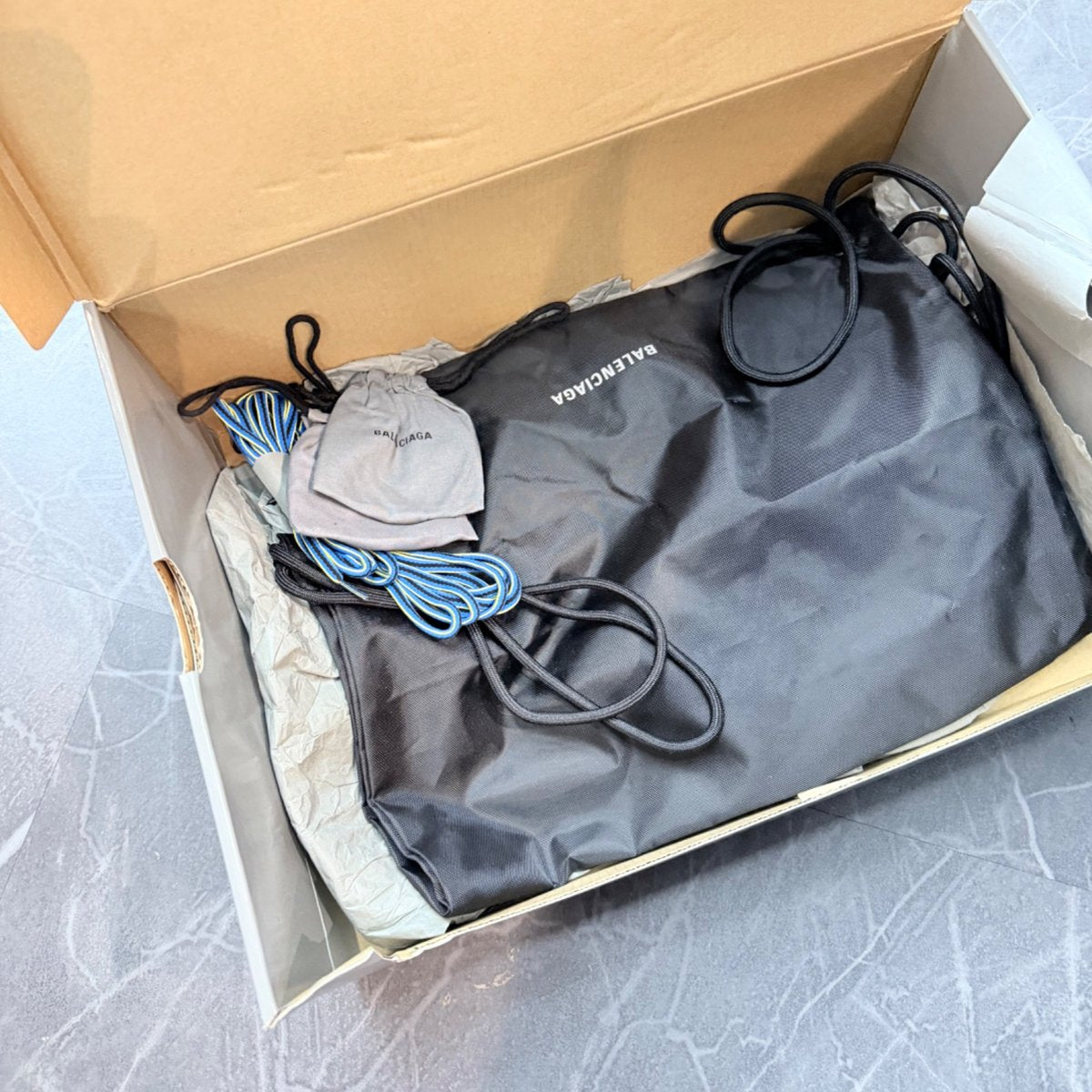Balenciaga Track LED Blue Yellow Black - aux
