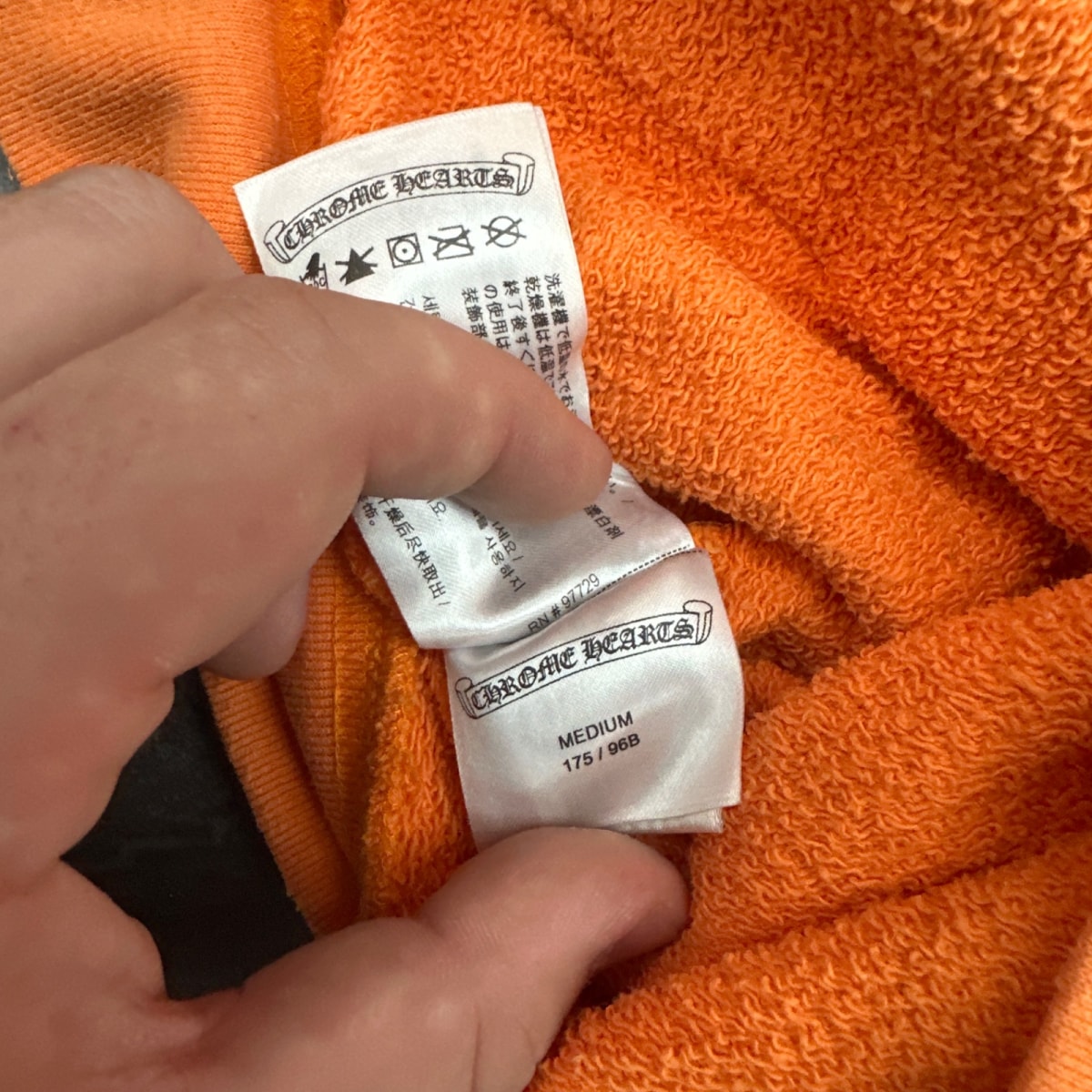 Chrome Hearts Matty Boy Link & Build Hoodie Orange - Image 4