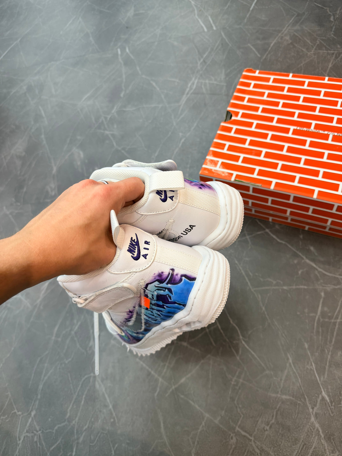 Nike Air Force 1 Mid Off-White Graffiti White