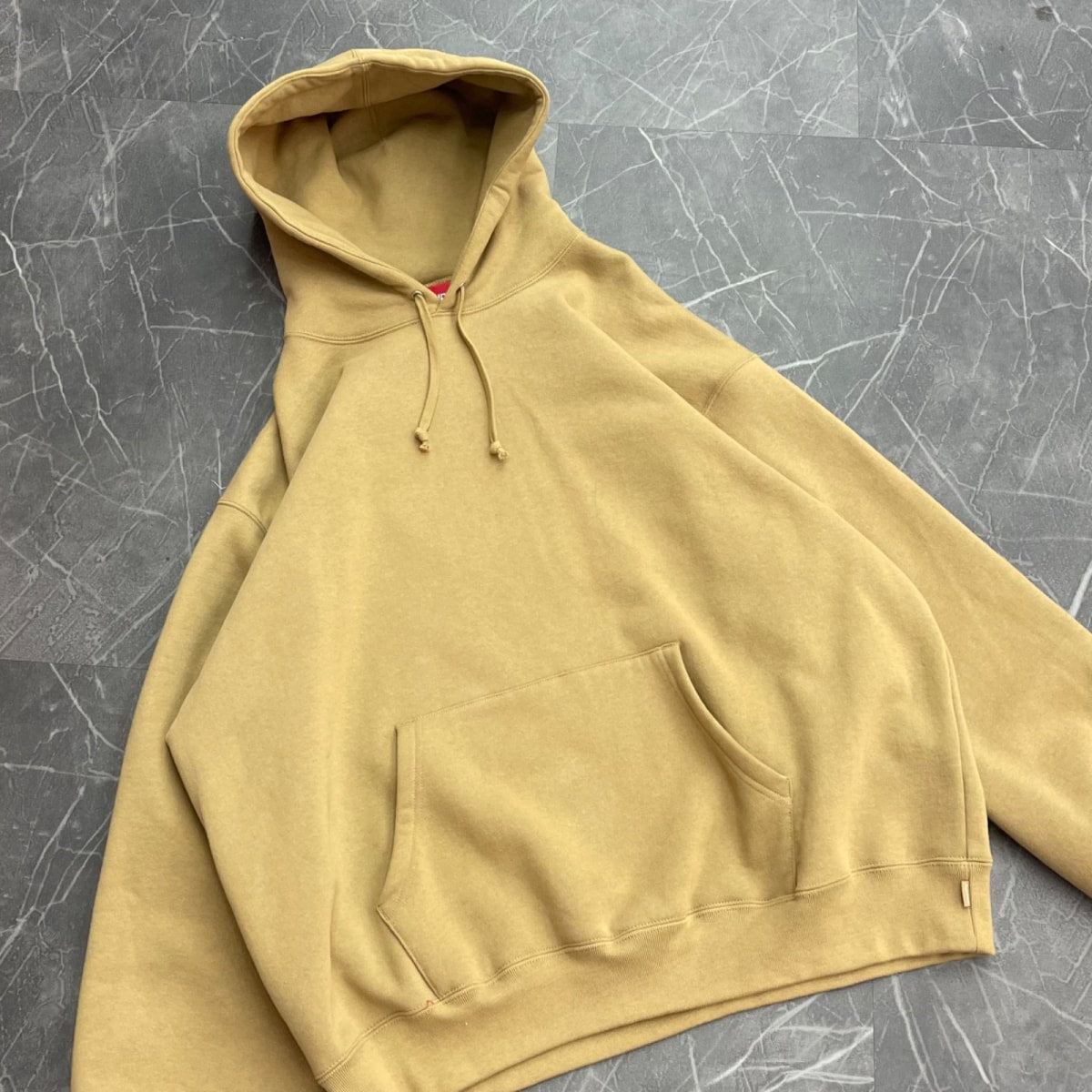 Supreme Satin Appliqué Hooded Sweatshirt (FW25) Brown - Image 2