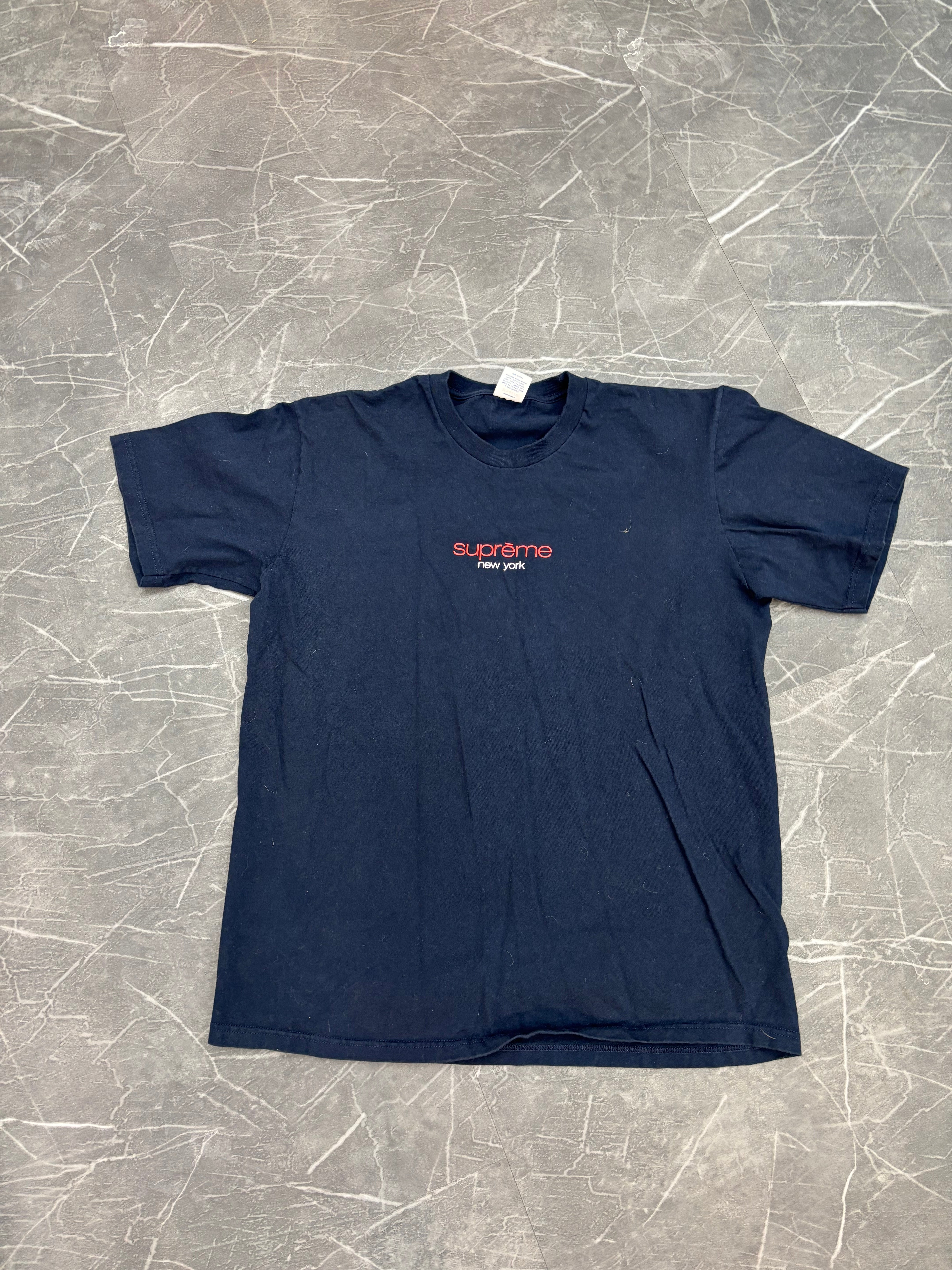 Supreme Classic Logo Tee “Navy”