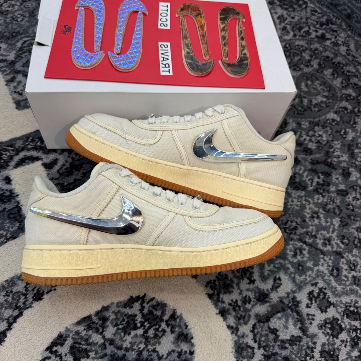 Nike Air Force 1 Low Travis Scott Sail - back