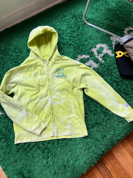 Gallery Dept. French Zip Hoodie “Lime Green”