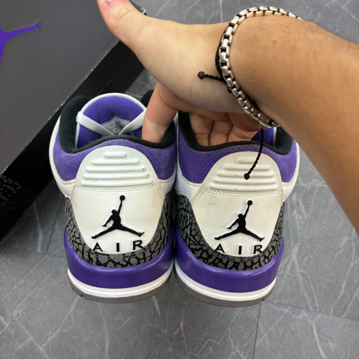 Jordan 3 Retro Dark Iris (Size 11.5) (Lightly Worn)