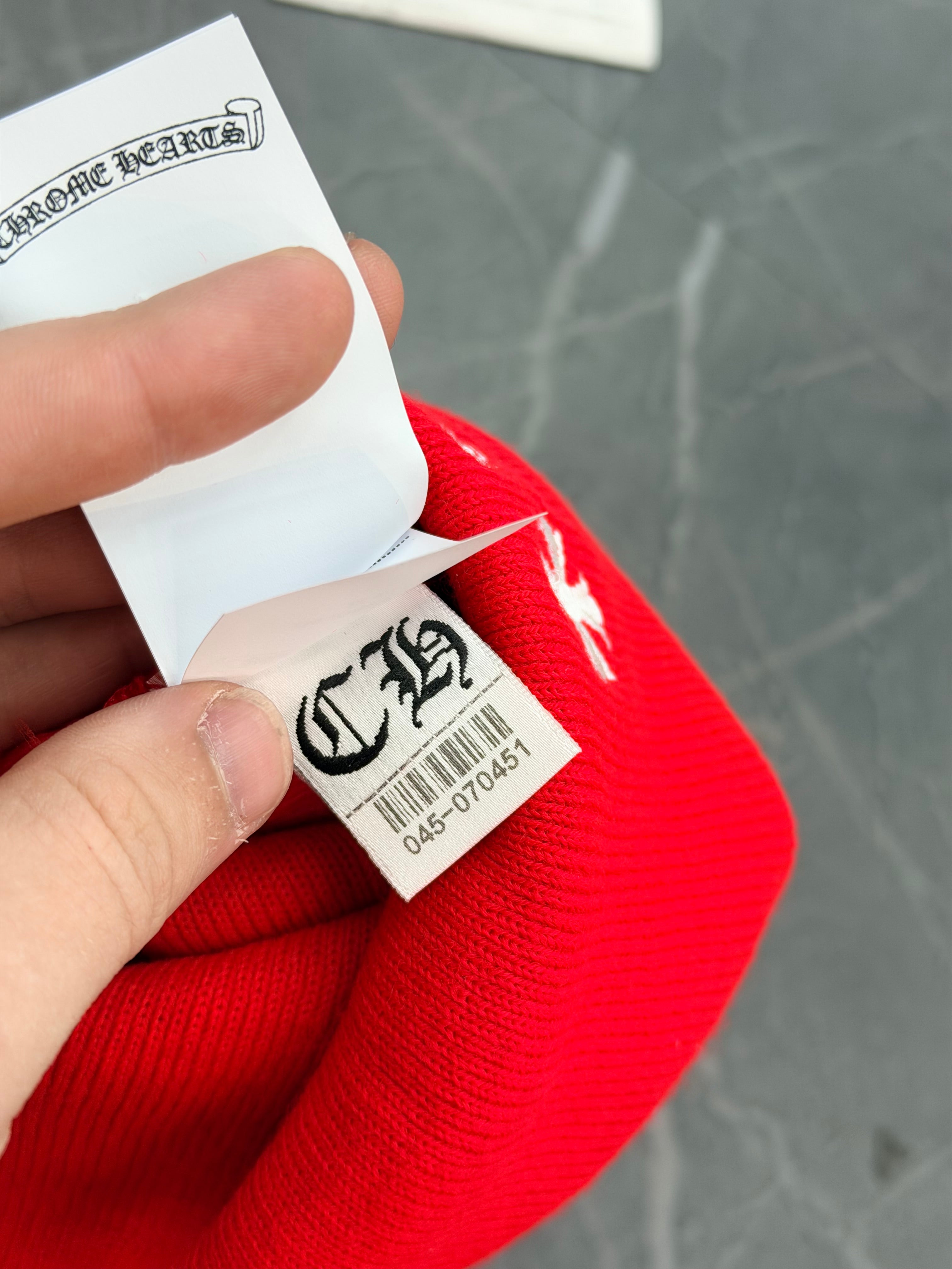 Chrome Hearts Beanie “Red”