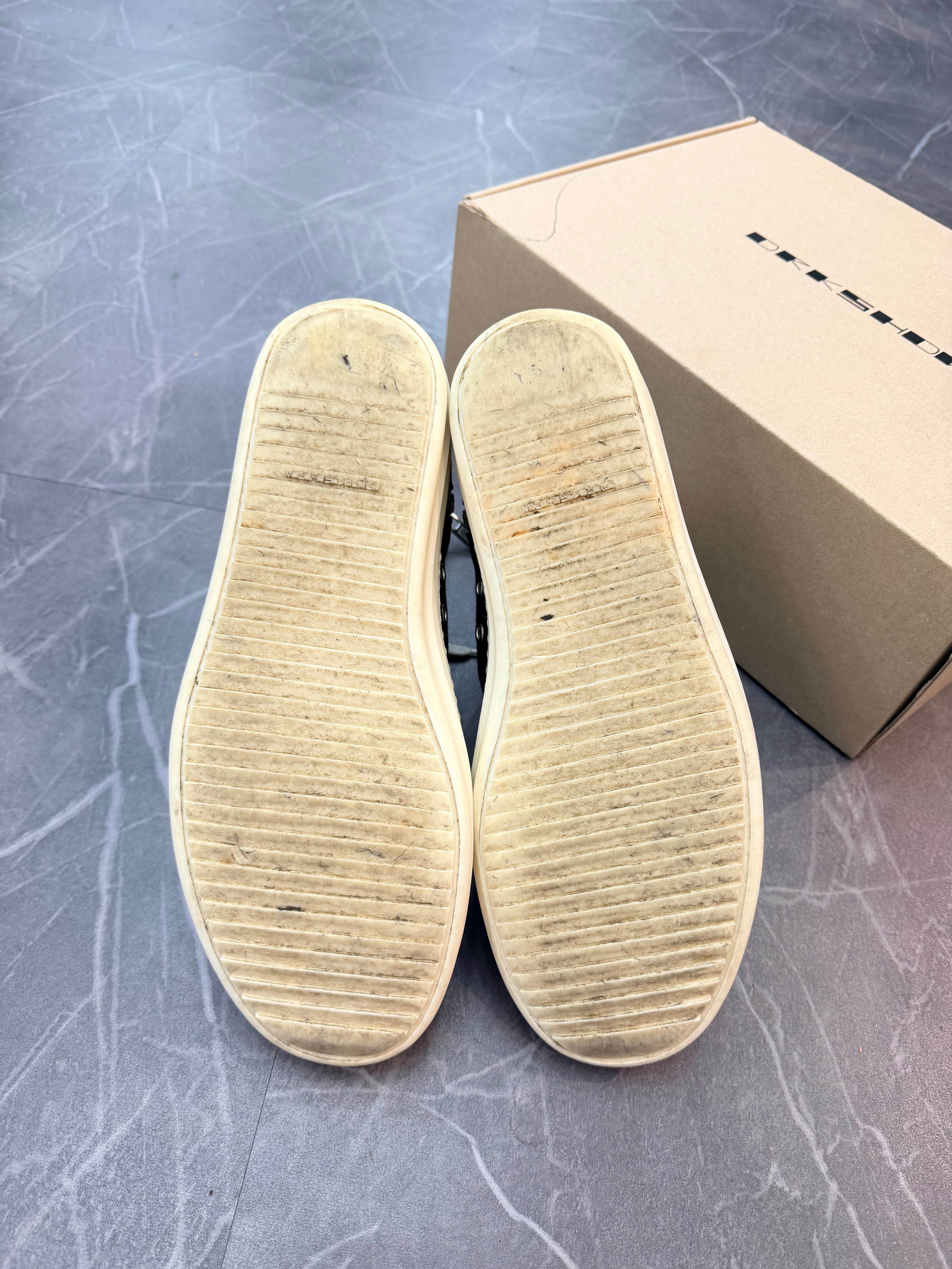 Rick Owens DRKSHDW Black Milk High Top (43)