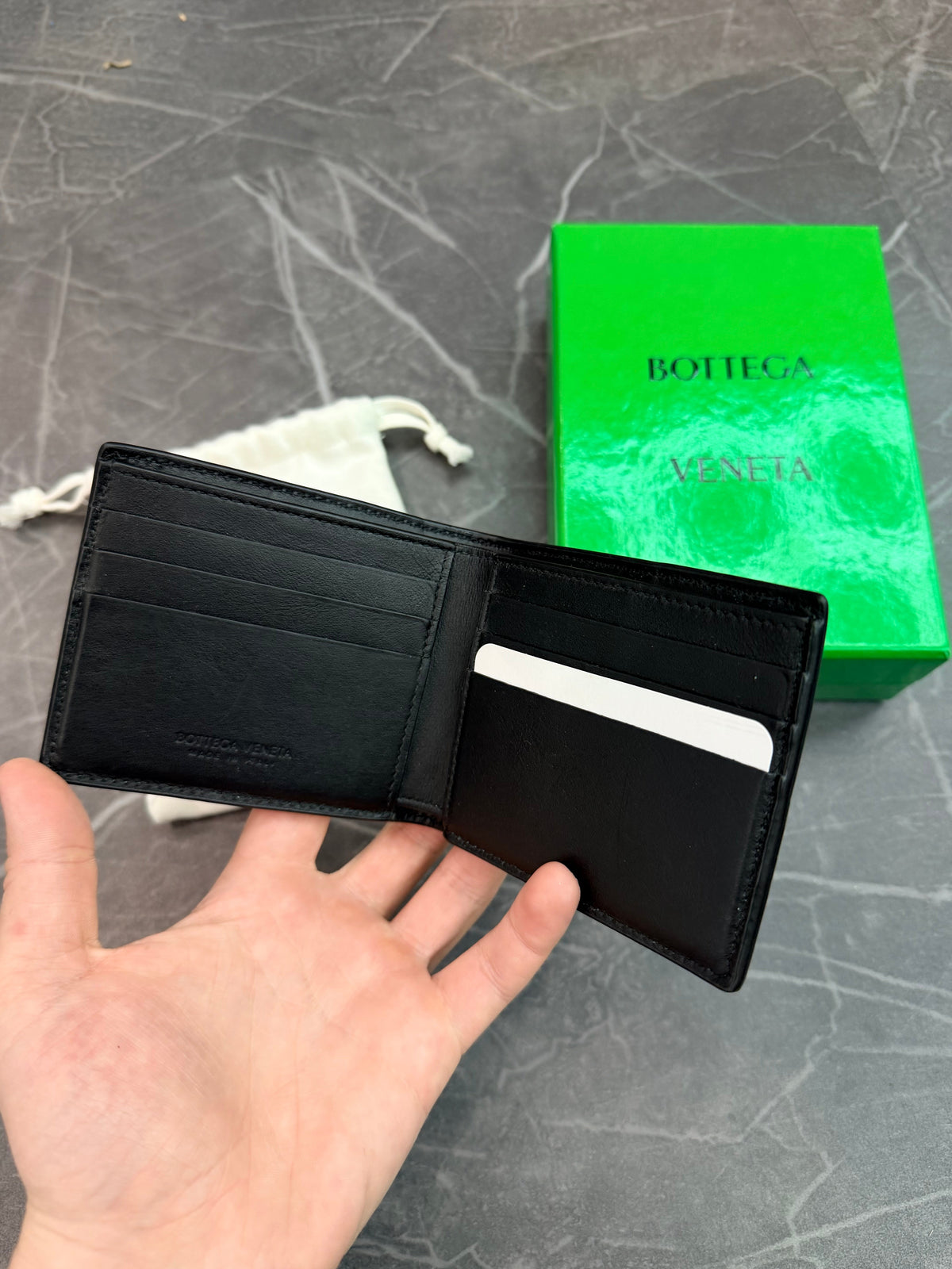 Bottega Veneta Bifold Wallet “Black” (Size OS) - Image 2