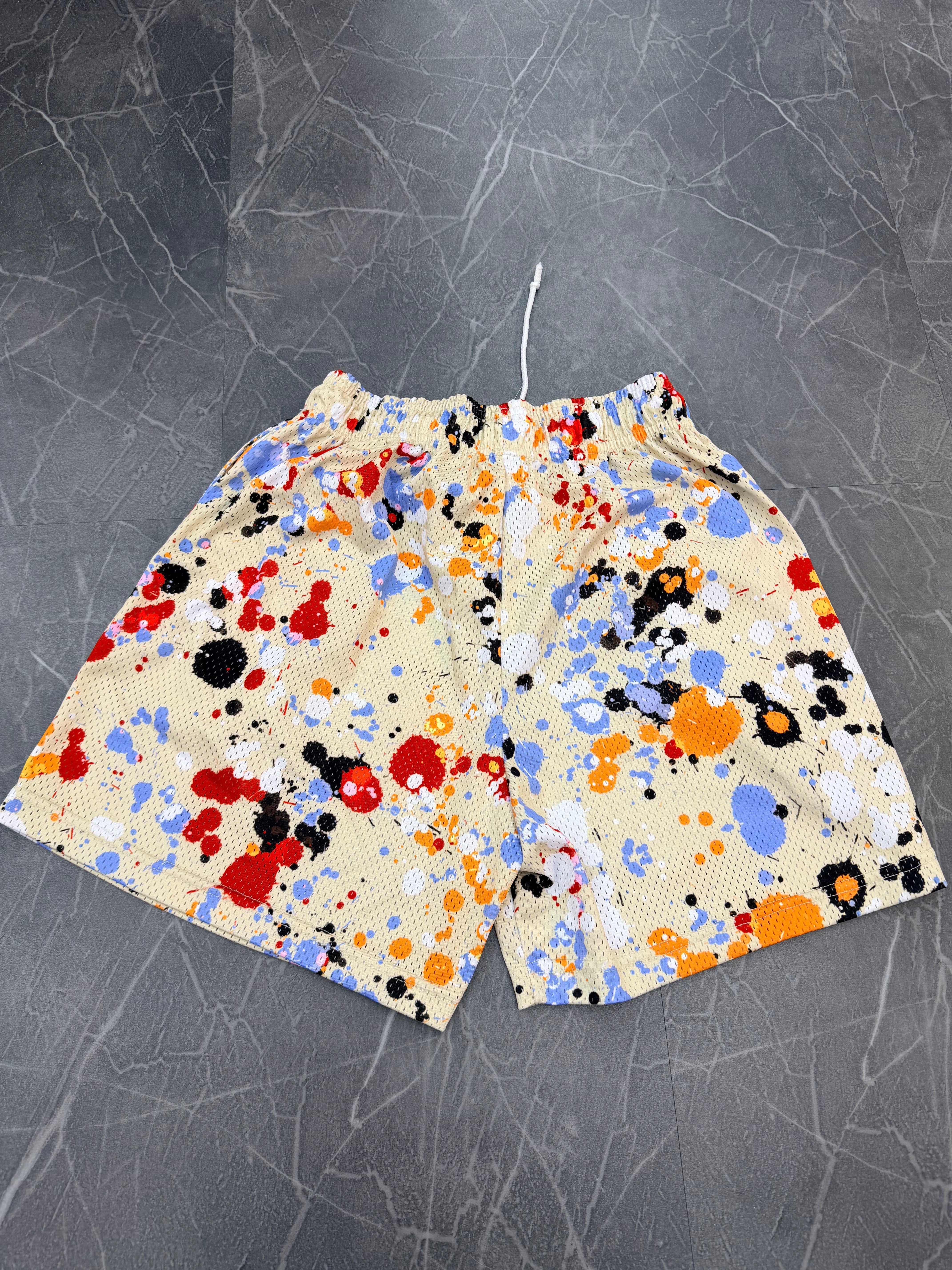 Eric Emanuel Shorts Paint Splatter